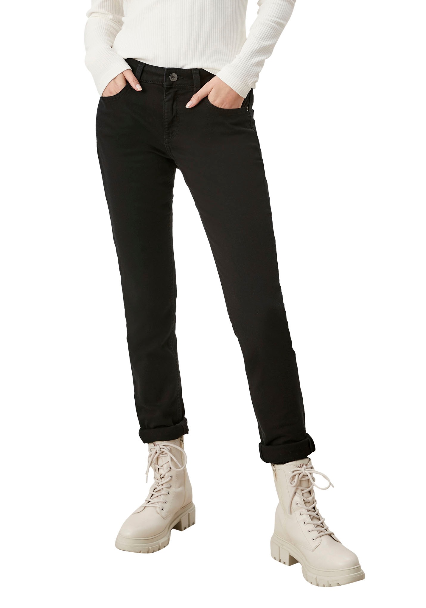 Image of Q/S by s.Oliver Röhrenhose, mit Nieten an den Eingriffstaschen bei Ackermann Versand Schweiz