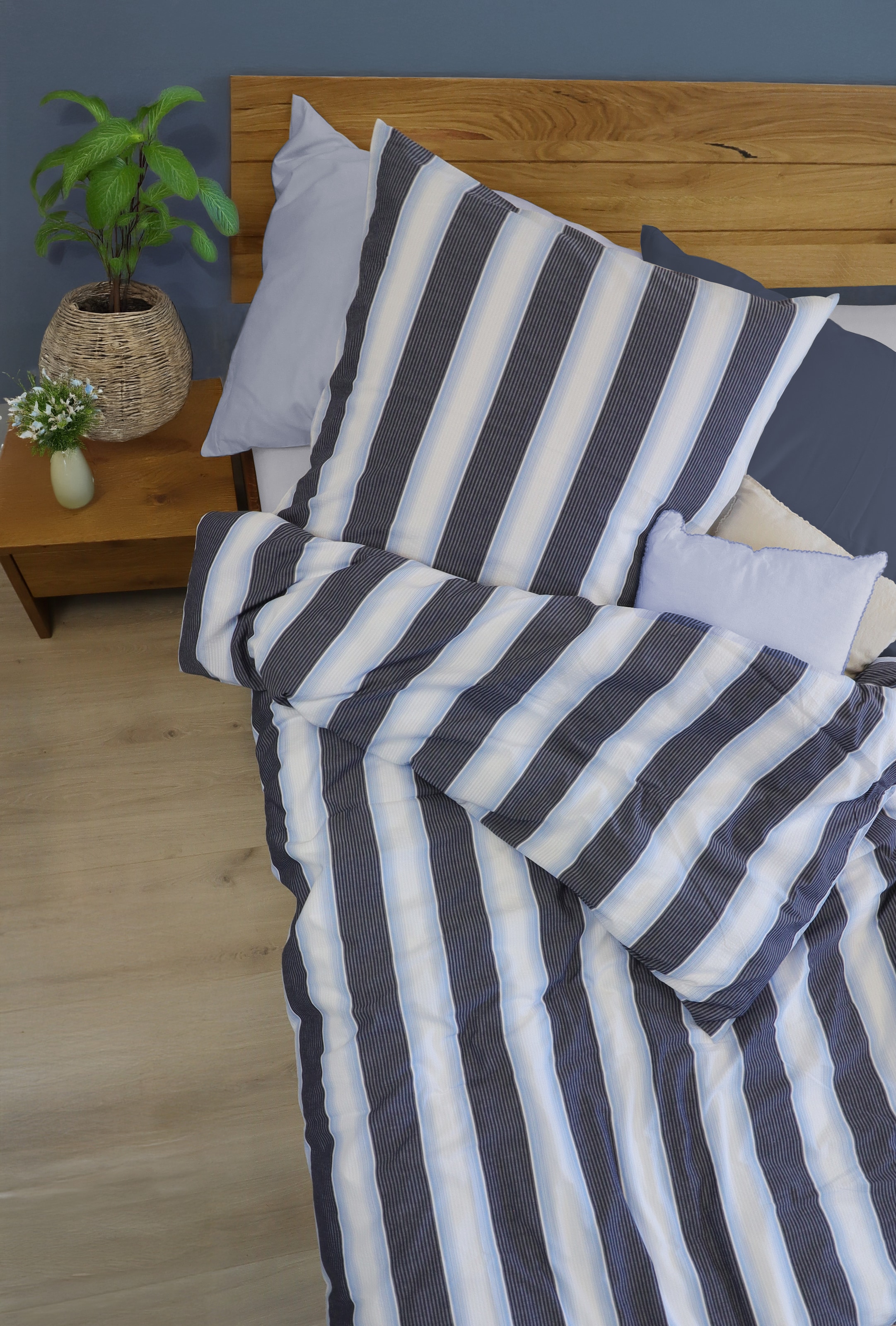 fleuresse Linge de lit »Rio« Seersucker 100% coton, infroissable, respirant, OEKO-TEX®