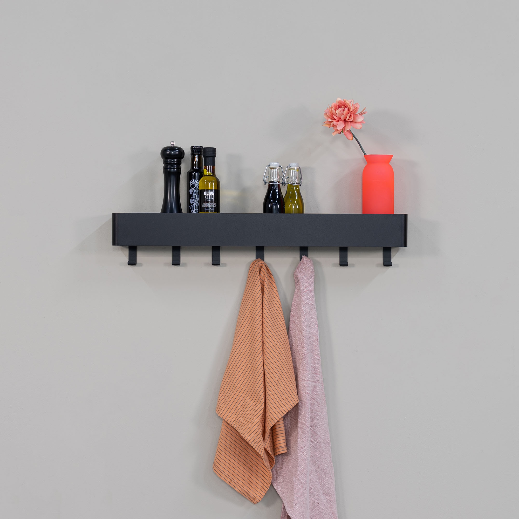 Spinder Design Garderobenhaken »Multi 7« 2-in-1 Wandregal + Garderobe