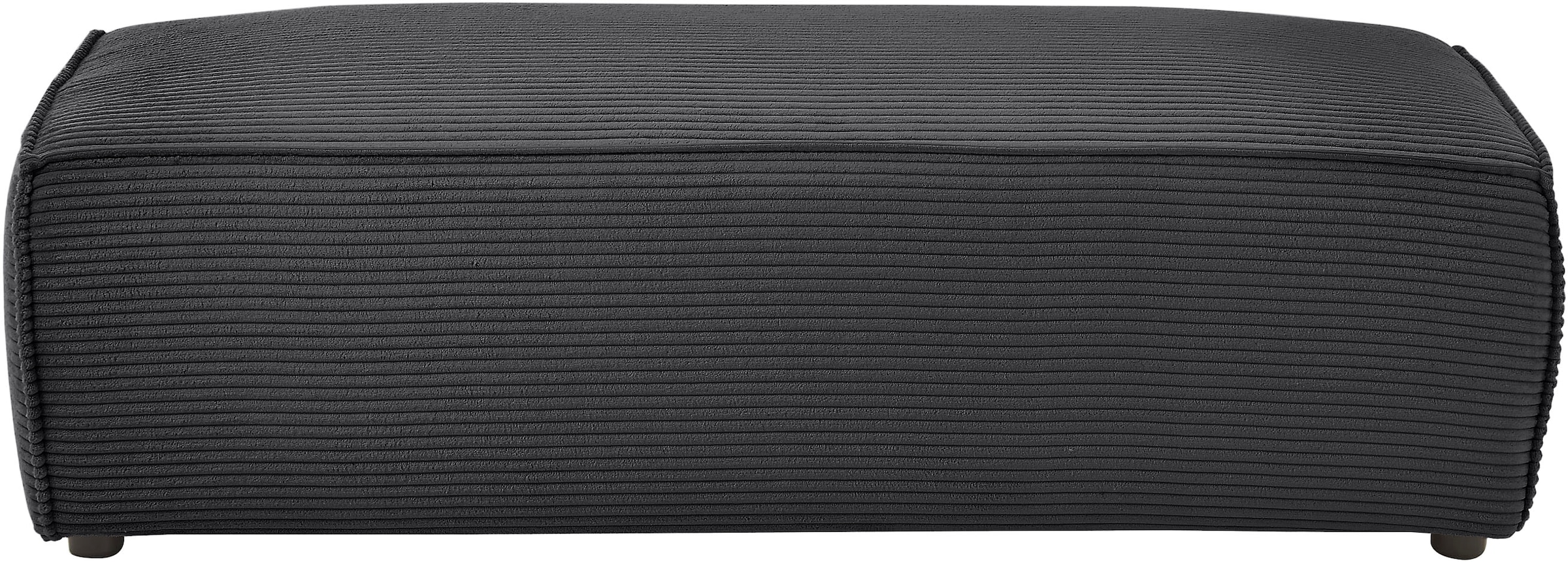 Home affaire Tabouret »NEU: SHERWOOD XXL, Polsterhocker, Cord, Webstoff« rechteckig, bequemer Sitzkomfort, 130/60/44 cm, Krokodilverbinder