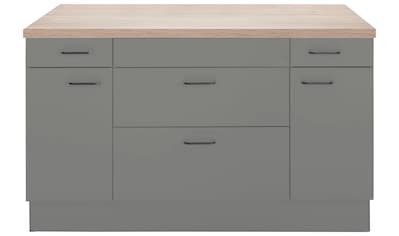 Kücheninsel »Elga«, ohne E-Geräte, mit Soft-Close-Funktion, Stellbreite 160 x 95 cm