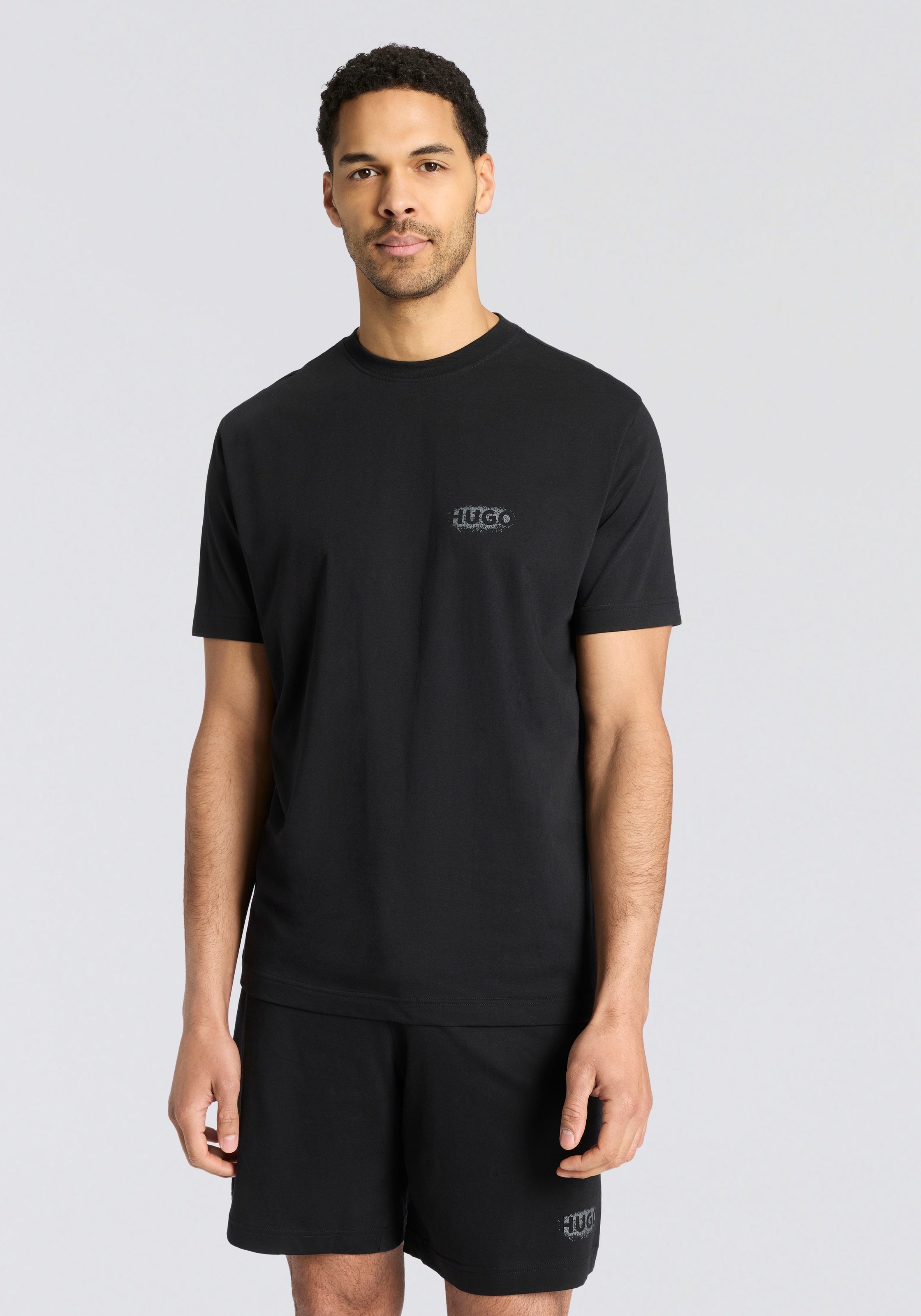Image of HUGO Underwear Kurzarmshirt "SPRAY" Pyjama-Oberteil, relaxed fit