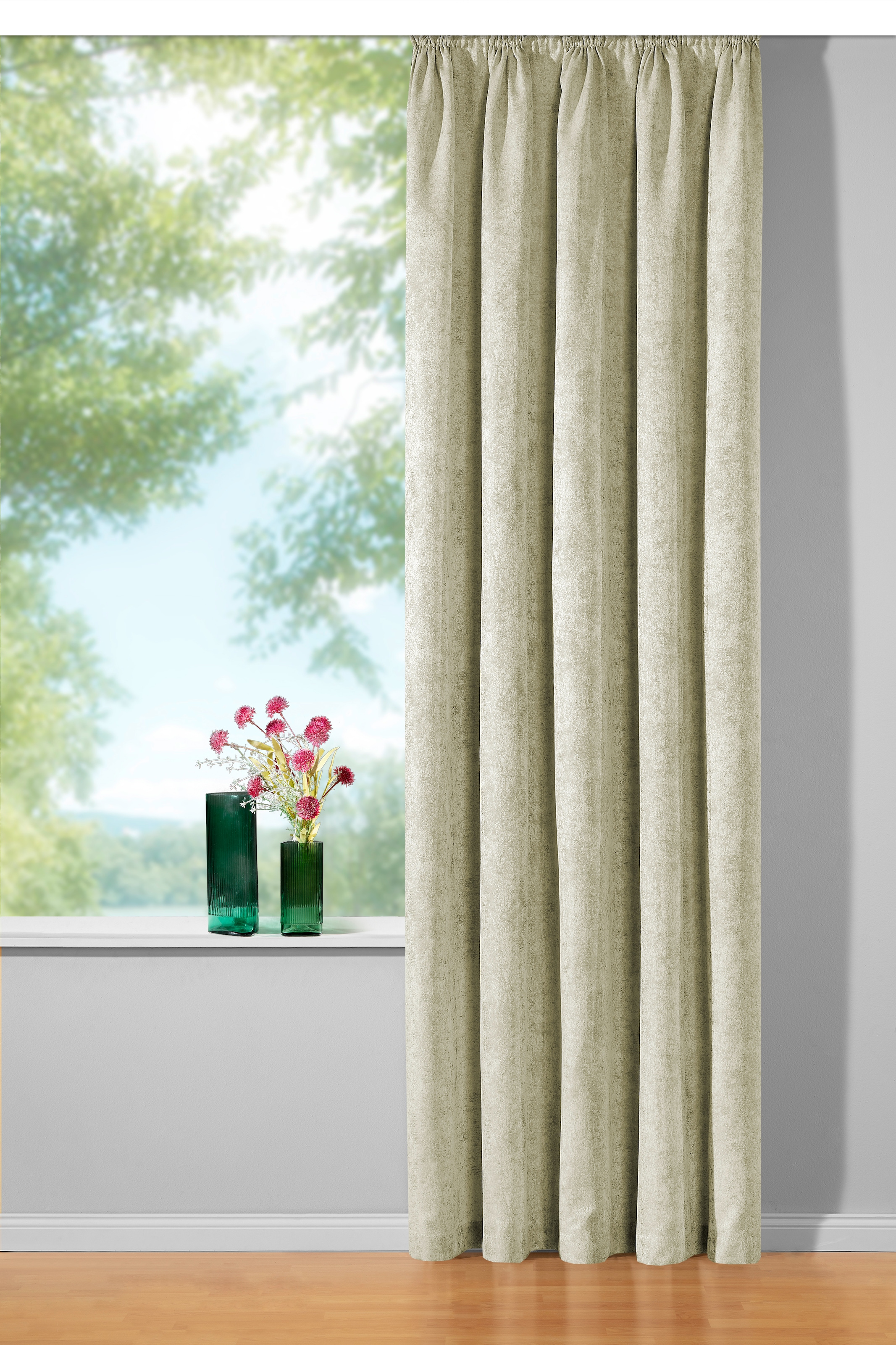 Weckbrodt Vorhang »Jona« Kräuselband 1 Stk. tlg. Jacquard, edler Glanz, blickdicht, Gardine, Store