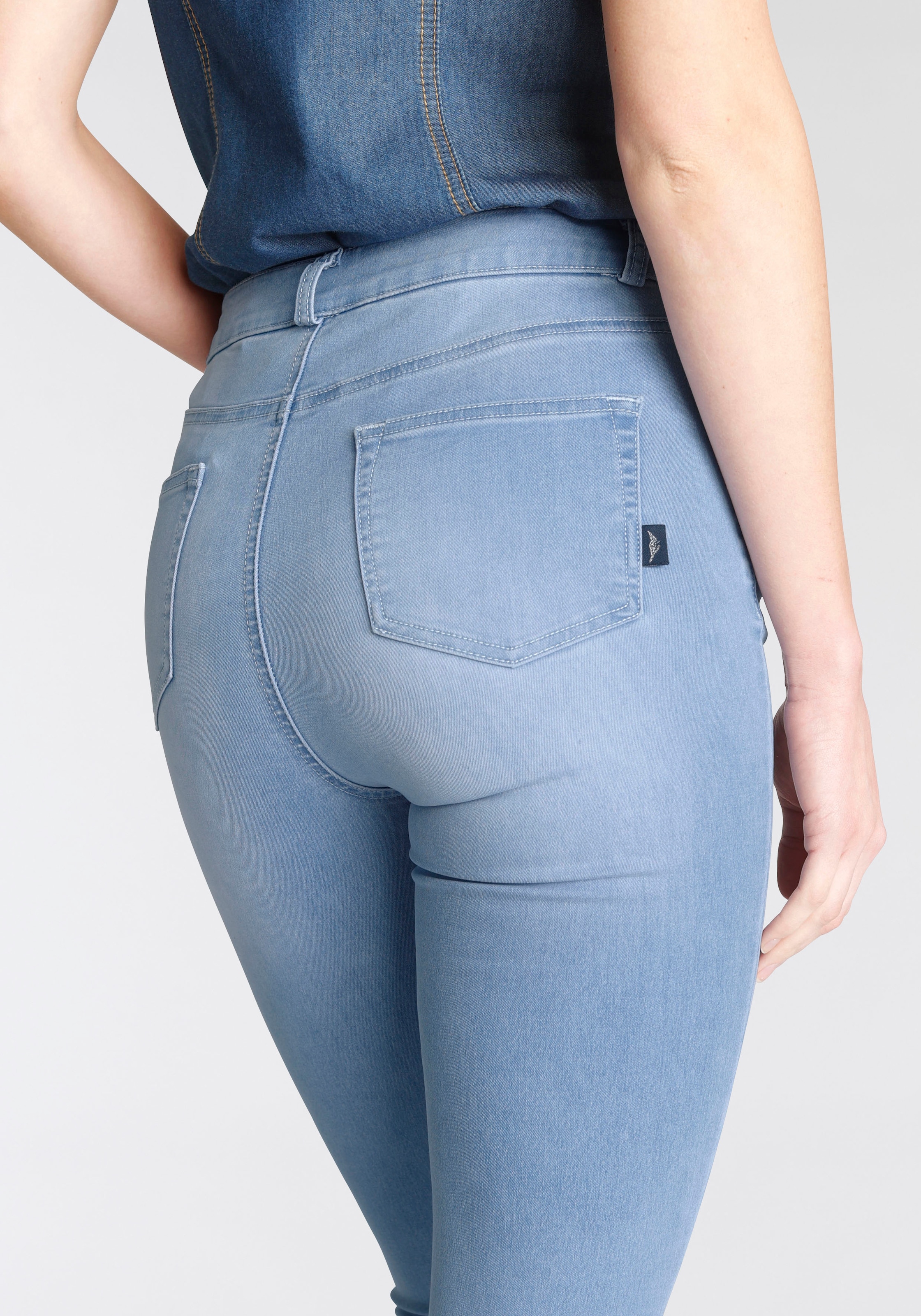 Arizona Skinny-fit-Jeans auf versandkostenfrei Stretch«, High Waist durchgehender Knopfleiste mit »Ultra