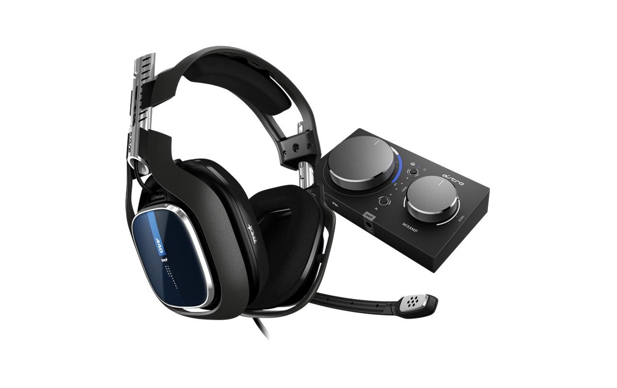 Gaming-Headset »A40 TR inkl. MixAmp Pro blau«, Noise-Cancelling