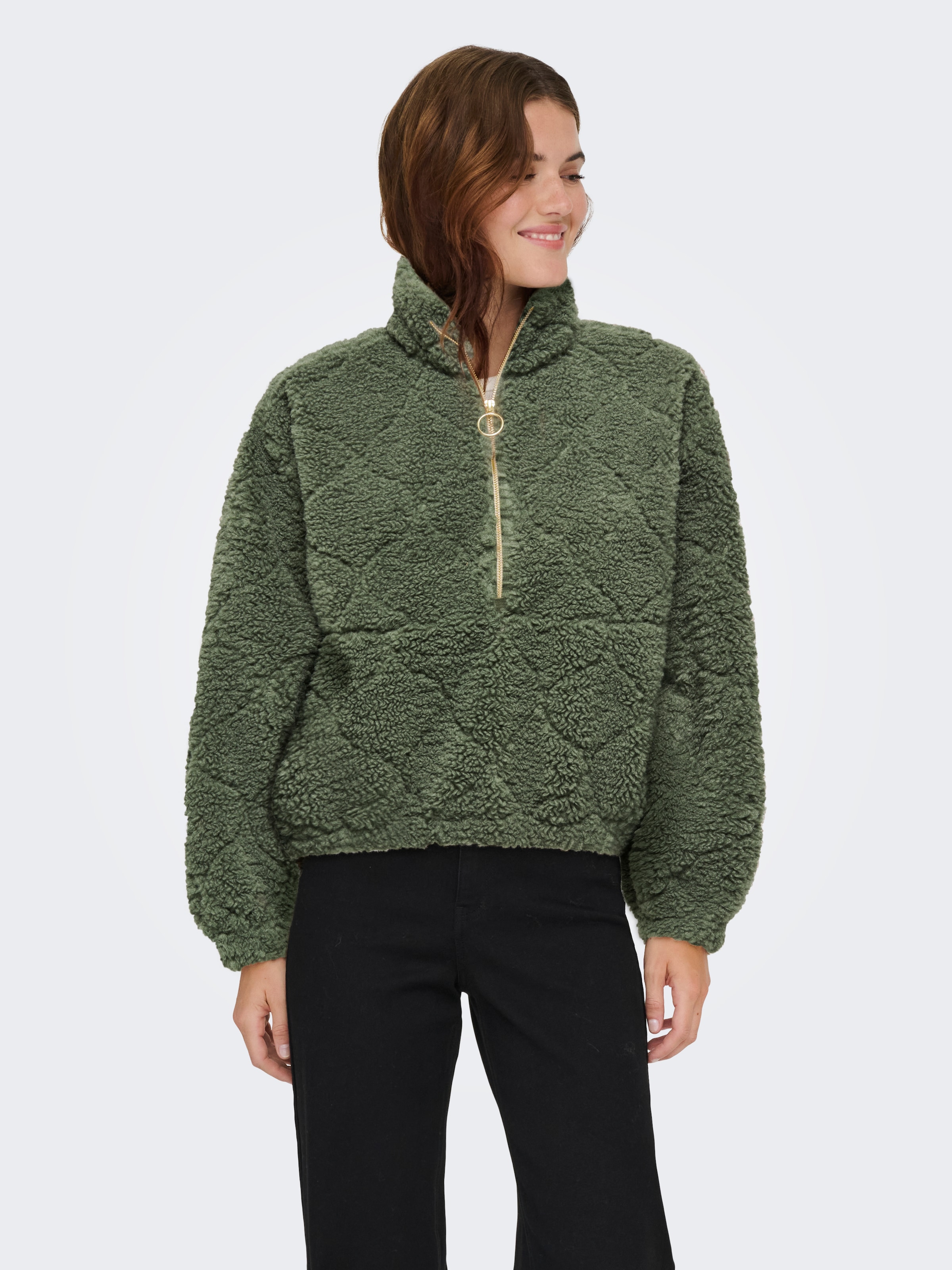 Image of ONLY Sweatjacke "ONLXENA L/S TEDDY BOX SWT"