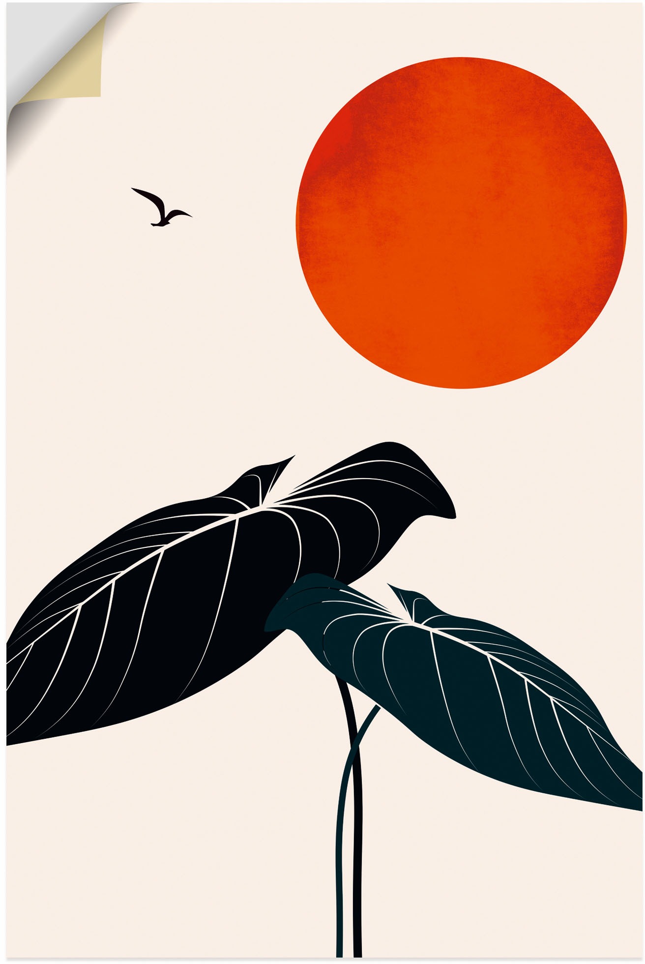 Image of Artland Wandbild »Nachts träumen«, Blätterbilder, (1 St.), in vielen Grössen & Produktarten - Alubild / Outdoorbild für den Aussenbereich, Leinwandbild, Poster, Wandaufkleber / Wandtattoo auch für Badezimmer geeignet bei Ackermann Versand Schweiz