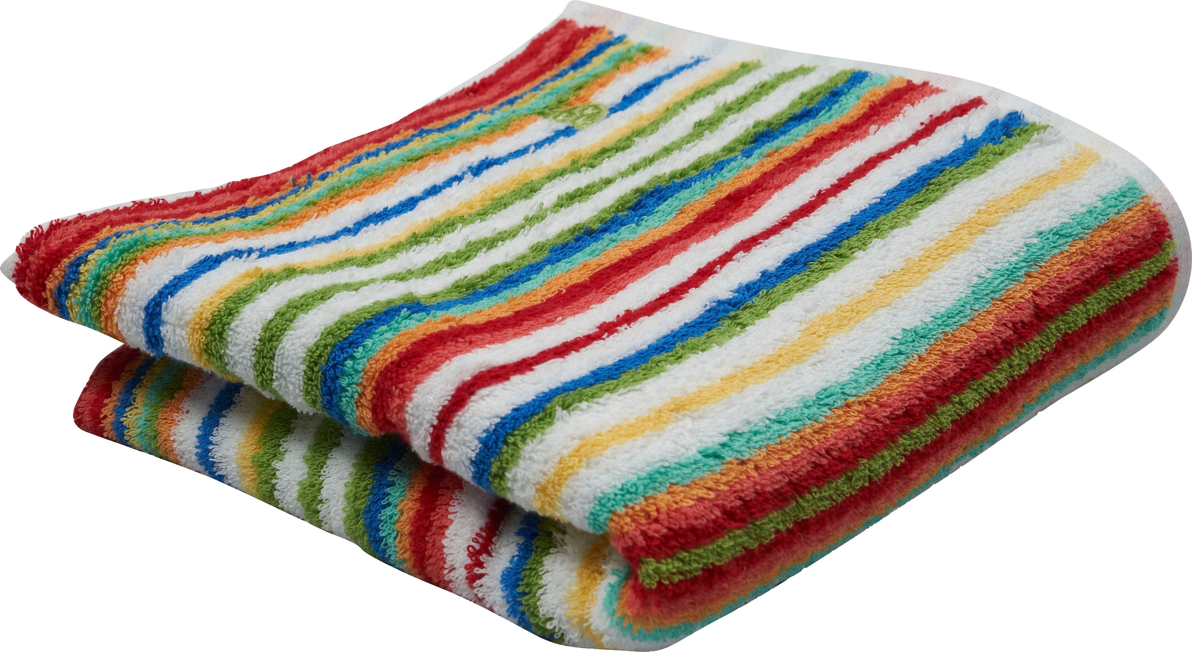 ROSS Handtuch »Multicolor«, (2 St.), mit Streifen und gesticktem ROSS-Emblem