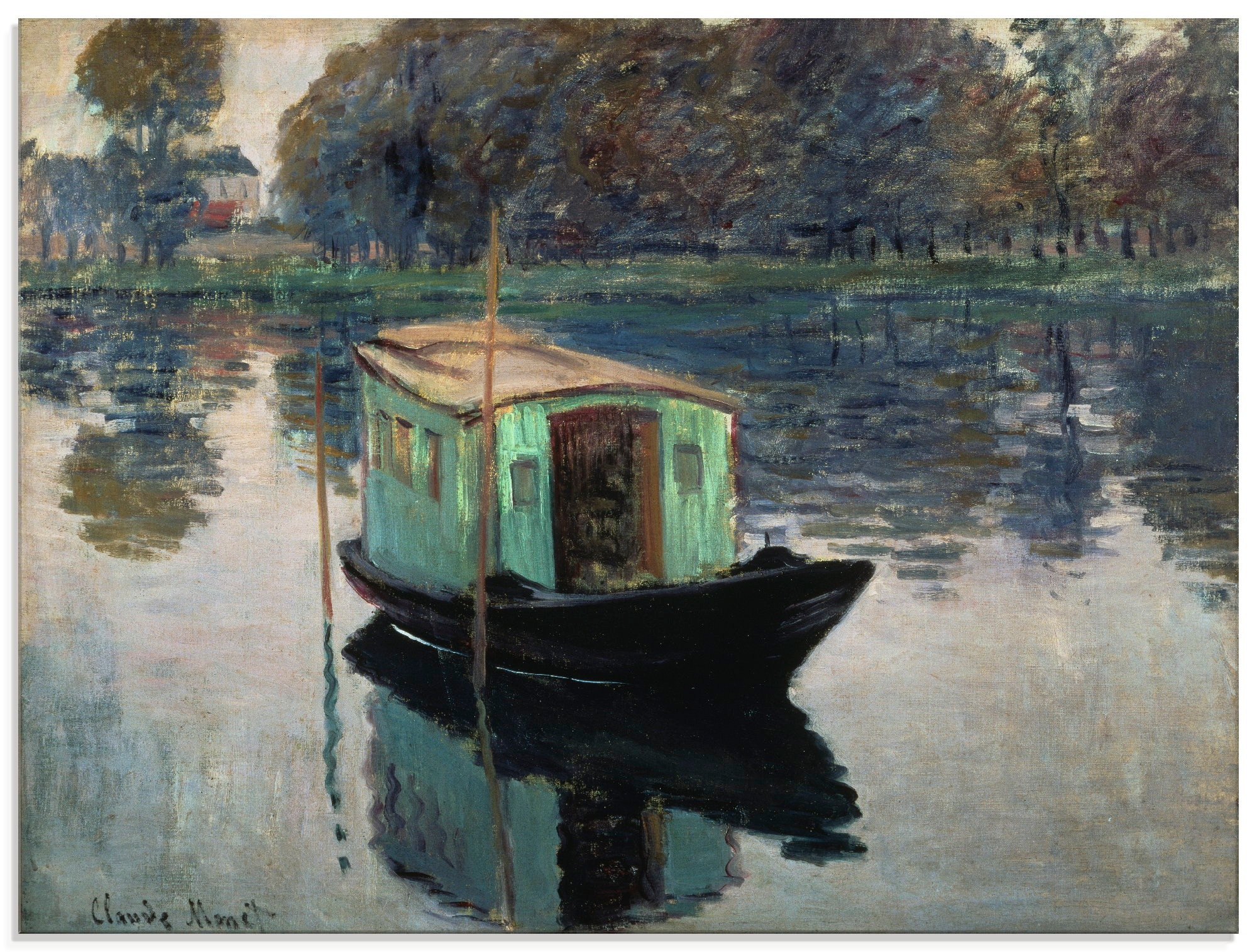 Image of Artland Glasbild »Das Atelierboot. 1874«, Boote & Schiffe, (1 St.) bei Ackermann Versand Schweiz