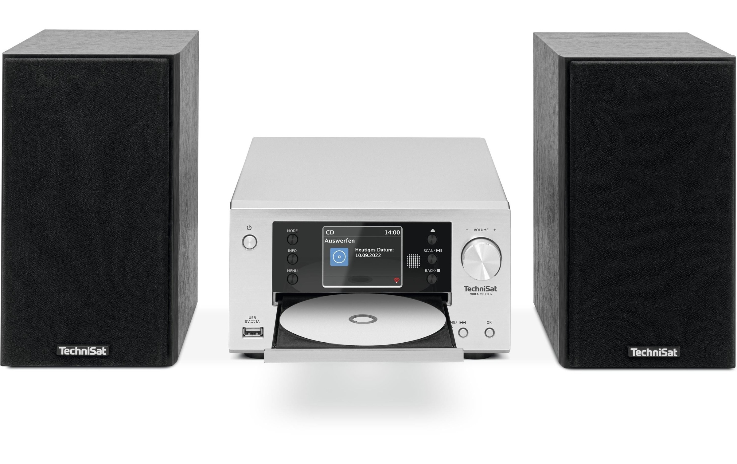 TechniSat Microanlage »Viola 710 CD IR«, (Bluetooth Digitalradio (DAB+)-FM-Tuner-Internetradio)