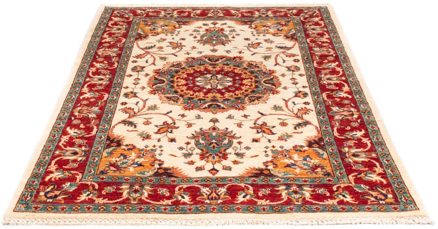Image of morgenland Orientteppich »Ziegler - Ariana - 176 x 120 cm - beige«, rechteckig, 6 mm Höhe, Wohnzimmer, Handgeknüpft, Einzelstück mit Zertifikat bei Ackermann Versand Schweiz