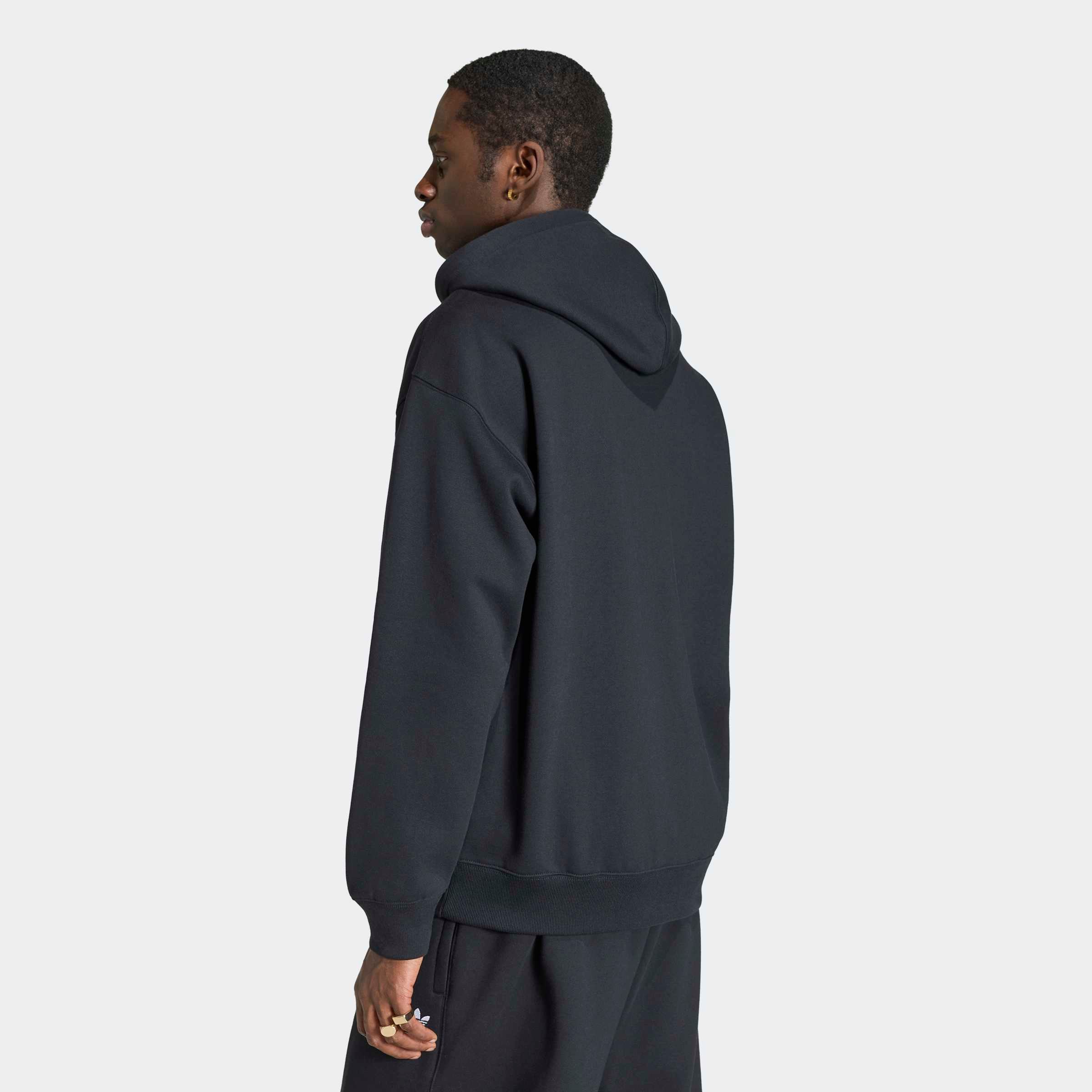 adidas Originals Sweat à capuche »TREFOIL ESSENTIALS HOODIE, LOCKER GESCHNITTEN, MIT DURCHGEHENDEM REISS«, avec cordon, longueur normale

