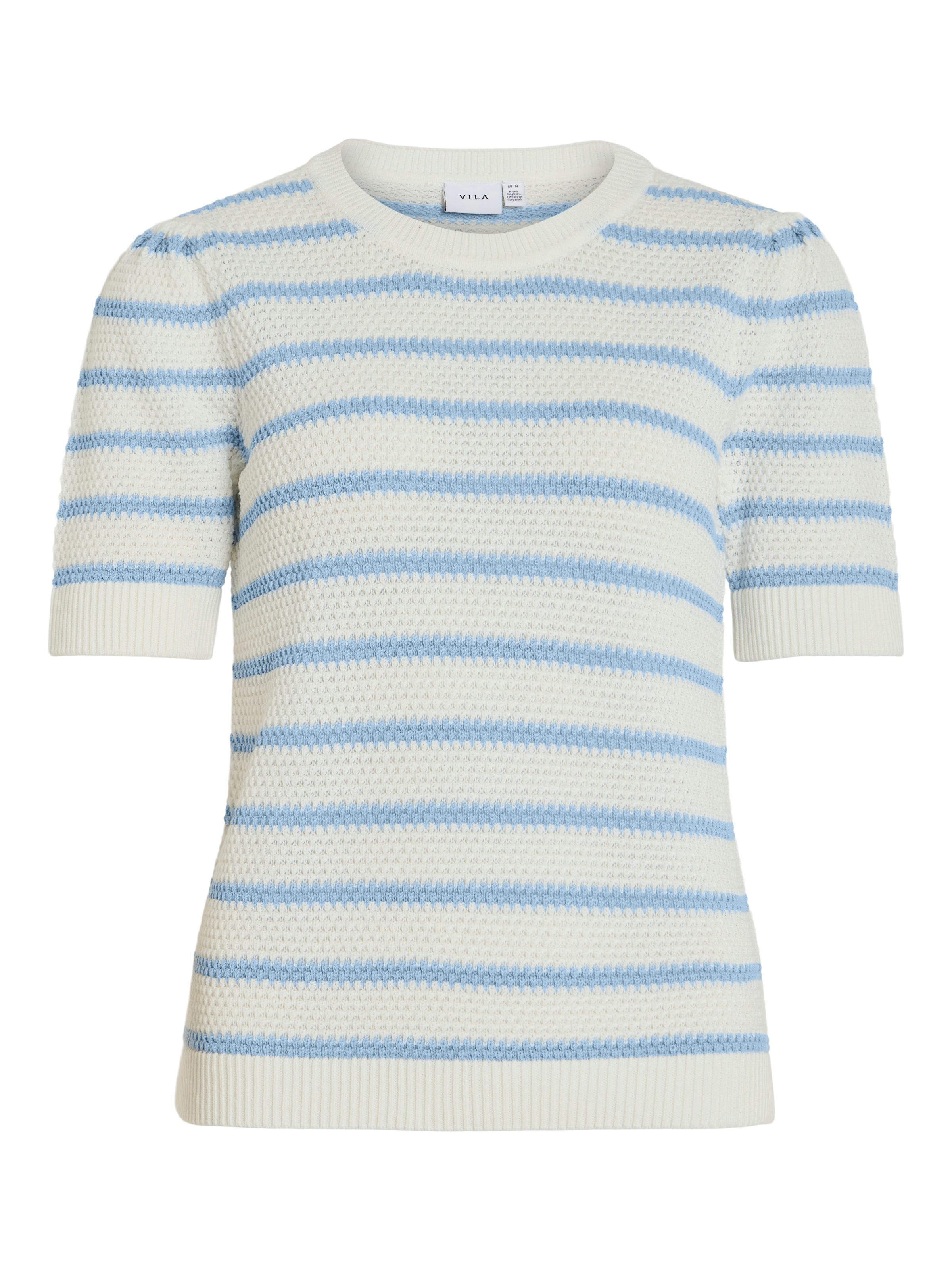 Vila Kurzarmpullover »VIDALO O-NECK S/S STRIPE KNIT-NOOS«
