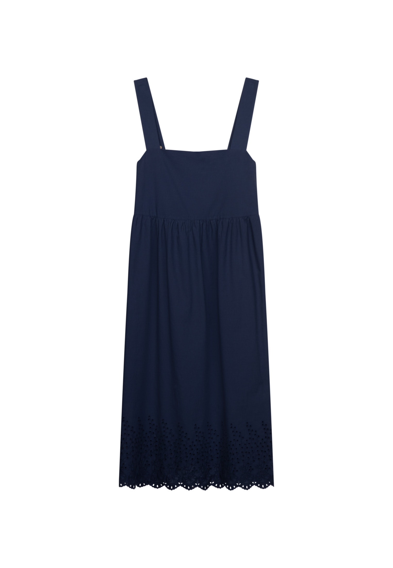 seidensticker Sommerkleid »Schwarze Rose«, Ohne Arm Karree Stickerei