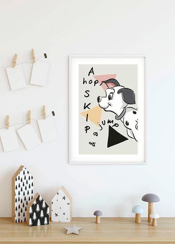 Komar Bild »101 Dalmatiner Angles«, Disney, (1 St.), Wandbild zur Dekoration im Kinderzimmer - ohne Rahmen
