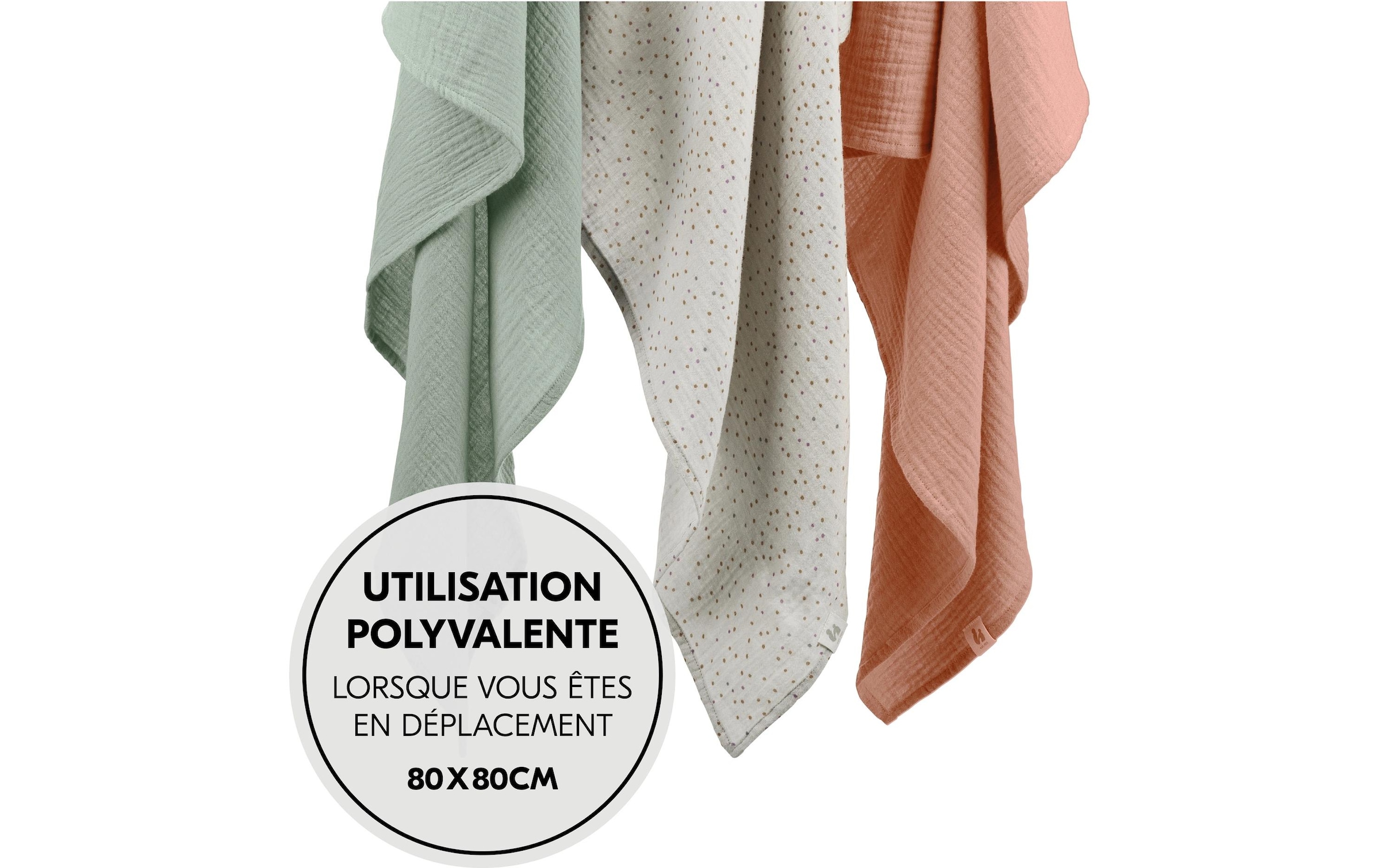 Hauck Doudou »Cuddle N Clean 3Set Sage-Beige-Dots-Cork« 3 tlg.