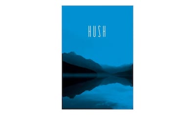 Poster »Word Lake Hush Blue«, Natur, (1 St.)