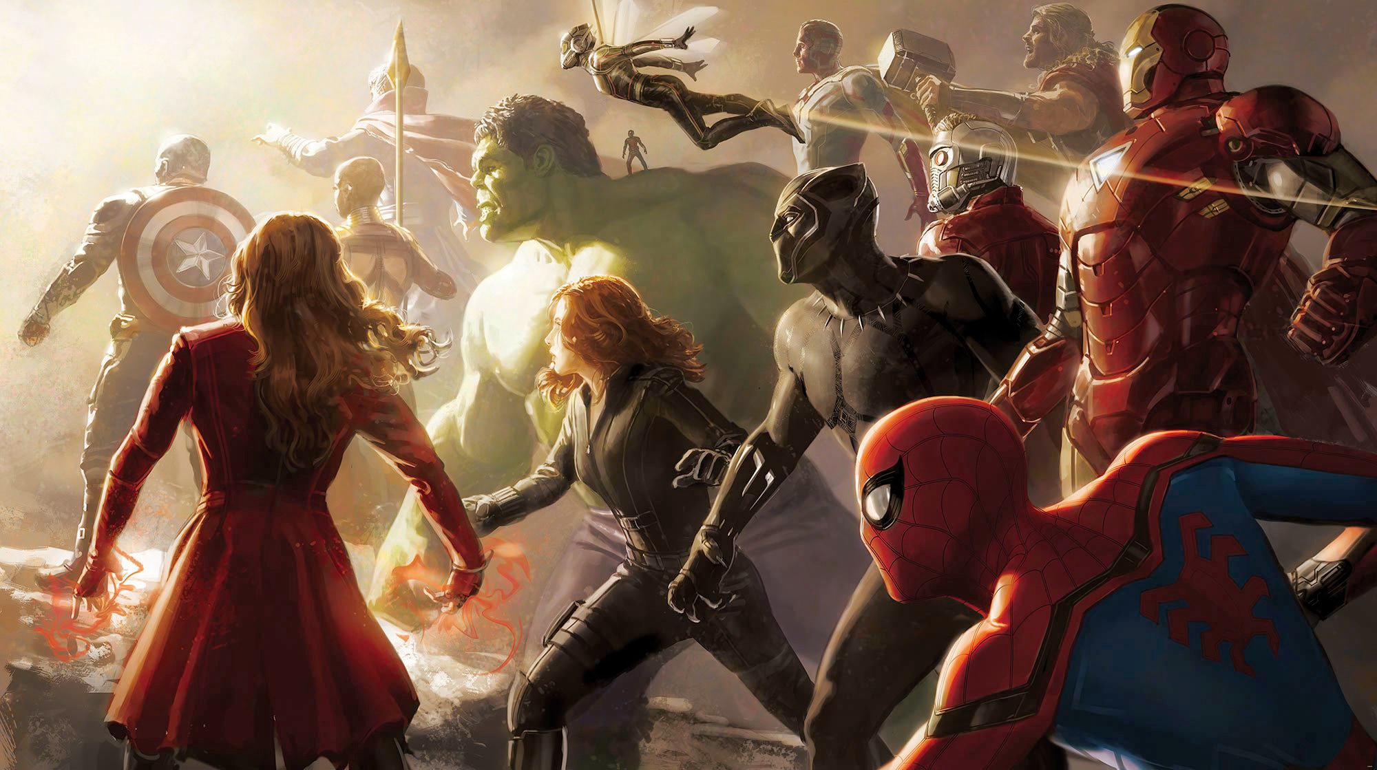 Image of Komar Vliestapete "Digitaldruck Vlies - Avengers Final Battle - Grösse 500 x 280 cm" bedruckt glatt Kinderzimmer