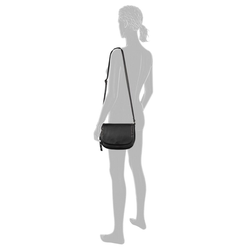 TOM TAILOR Sac de selle »Elaria« style western chic avec clous et œillets comme point fort avec pendentif décoratif