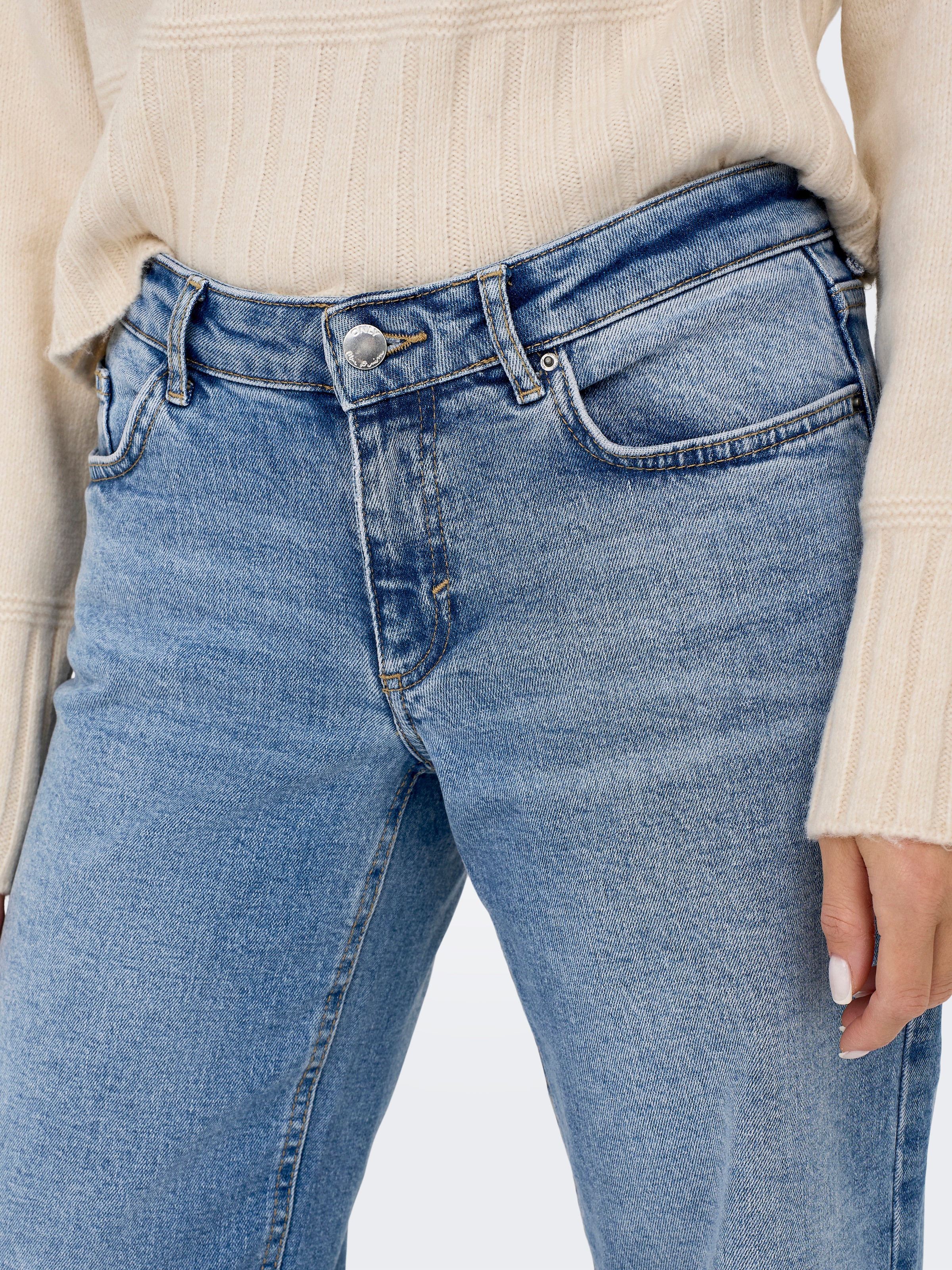 ONLY Low-rise-Jeans »ONLJUICY LW WIDE LEG DNM REA365 NOOS« Baumwollmischung, wide fit