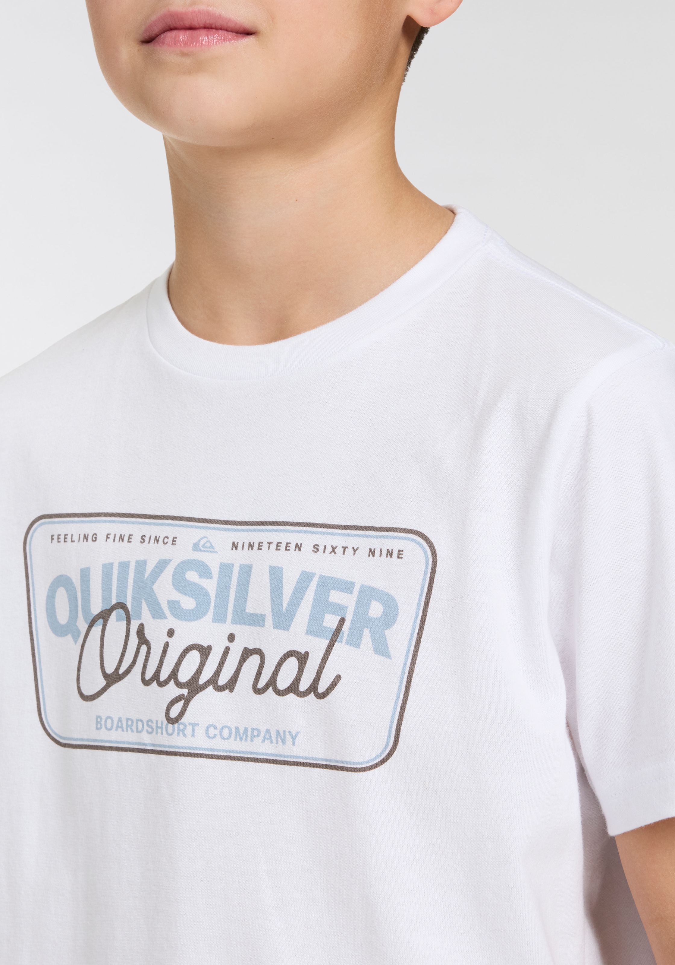 Quiksilver T-Shirt »BOWNESHORT SLEEVE SHORT SLEEVE TEE PACK YTH«, (Packung, 2 tlg., 2er-Pack)