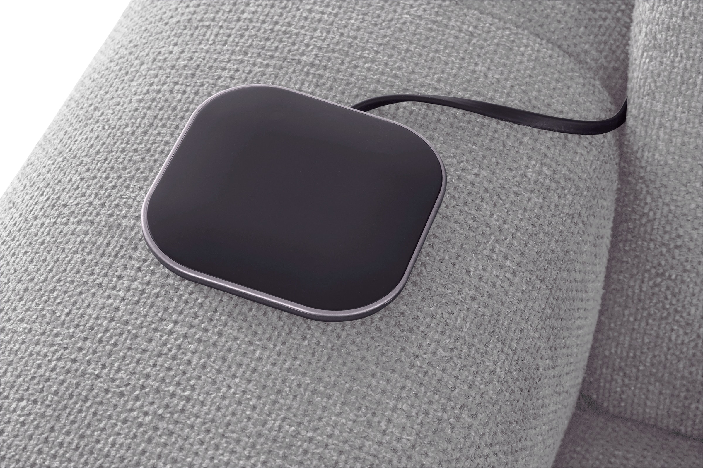 COTTA Ecksofa »Mia L-Form mit 3 Zierkissen«, wahlweise mit Bettfunktion, Bettkasten, Beleuchtung & Wireless-Charger