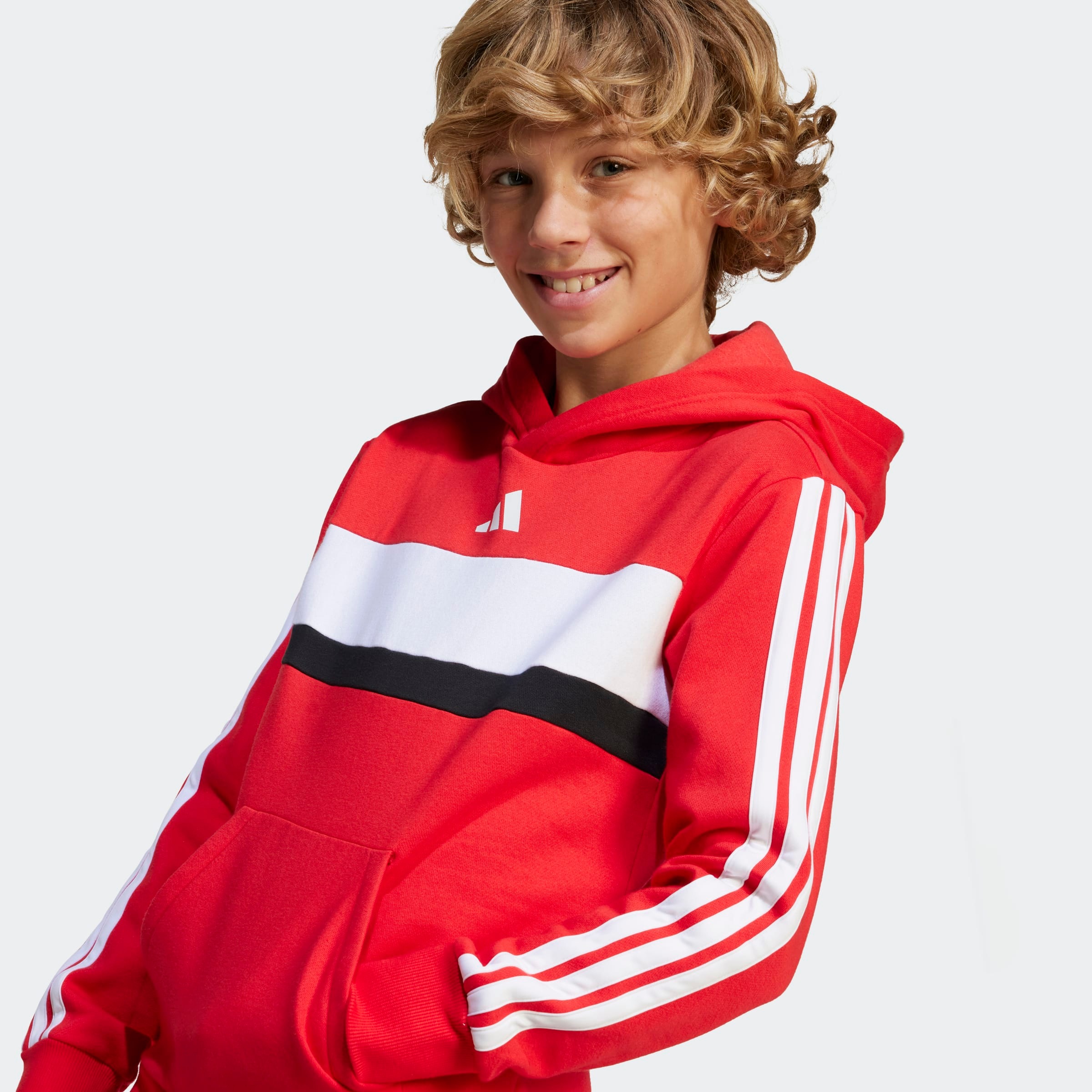 adidas Sportswear Kapuzensweatshirt »J 3S TIB FL HD«