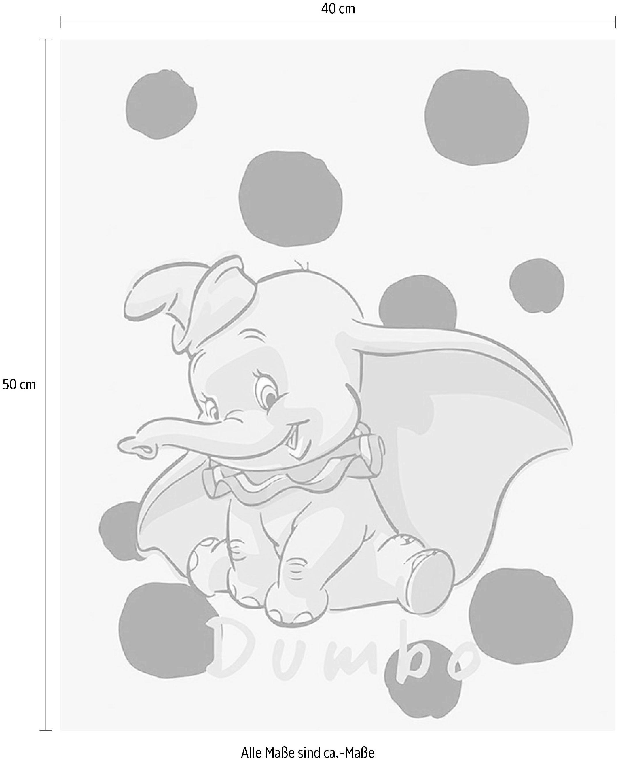 Komar Bild »Dumbo Dots«, Disney, (1 St.), Wandbild zur Dekoration im Kinderzimmer - ohne Rahmen