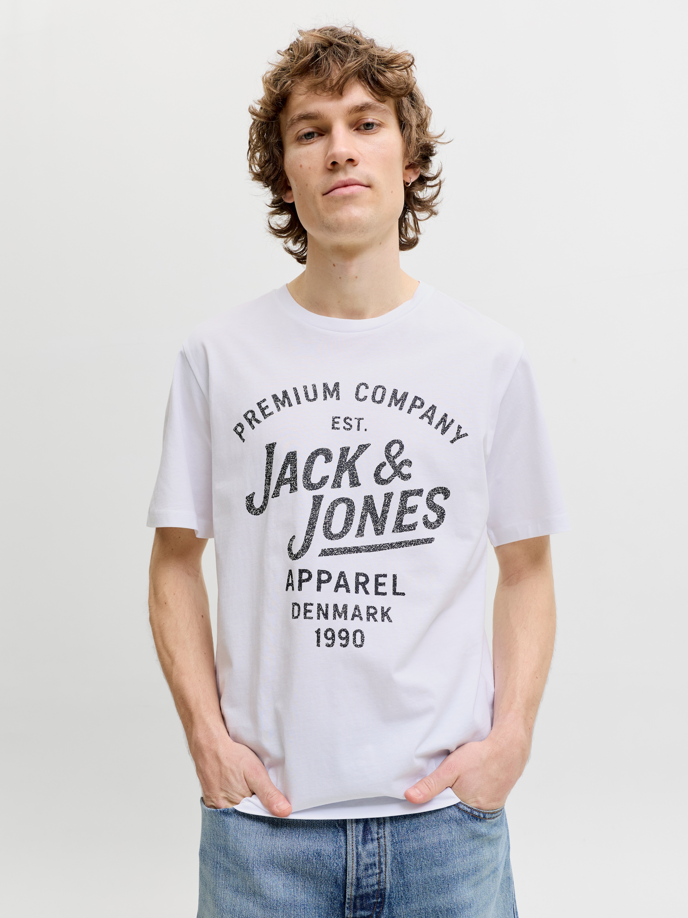 Image of Jack & Jones T-Shirt "JPRBLUZANE SS TEE FST" mit Logo Schriftzug