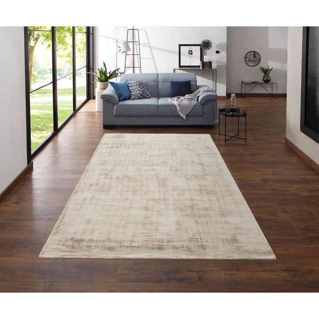 ♕ my home Teppich »Shirley«, rechteckig, Handweb Teppich, aus weicher  Viskose, handgewebt, Wohnzimmer versandkostenfrei auf