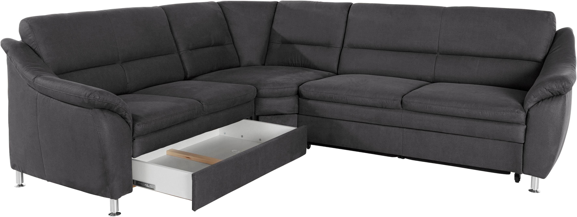 Places of Style Ecksofa »Cardoso L-Form«, mit Trapezecke für mehr Sitzkomfort, wahlweise auch mit Bettfunktion