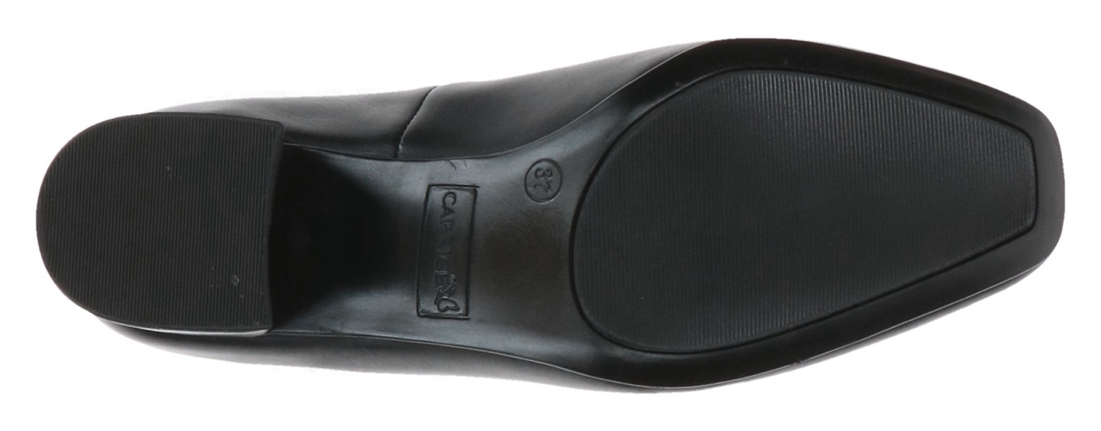 Caprice Pumps, Abendschuh, Festtagsschuh, Blockabsatz, in modischer Karreeform