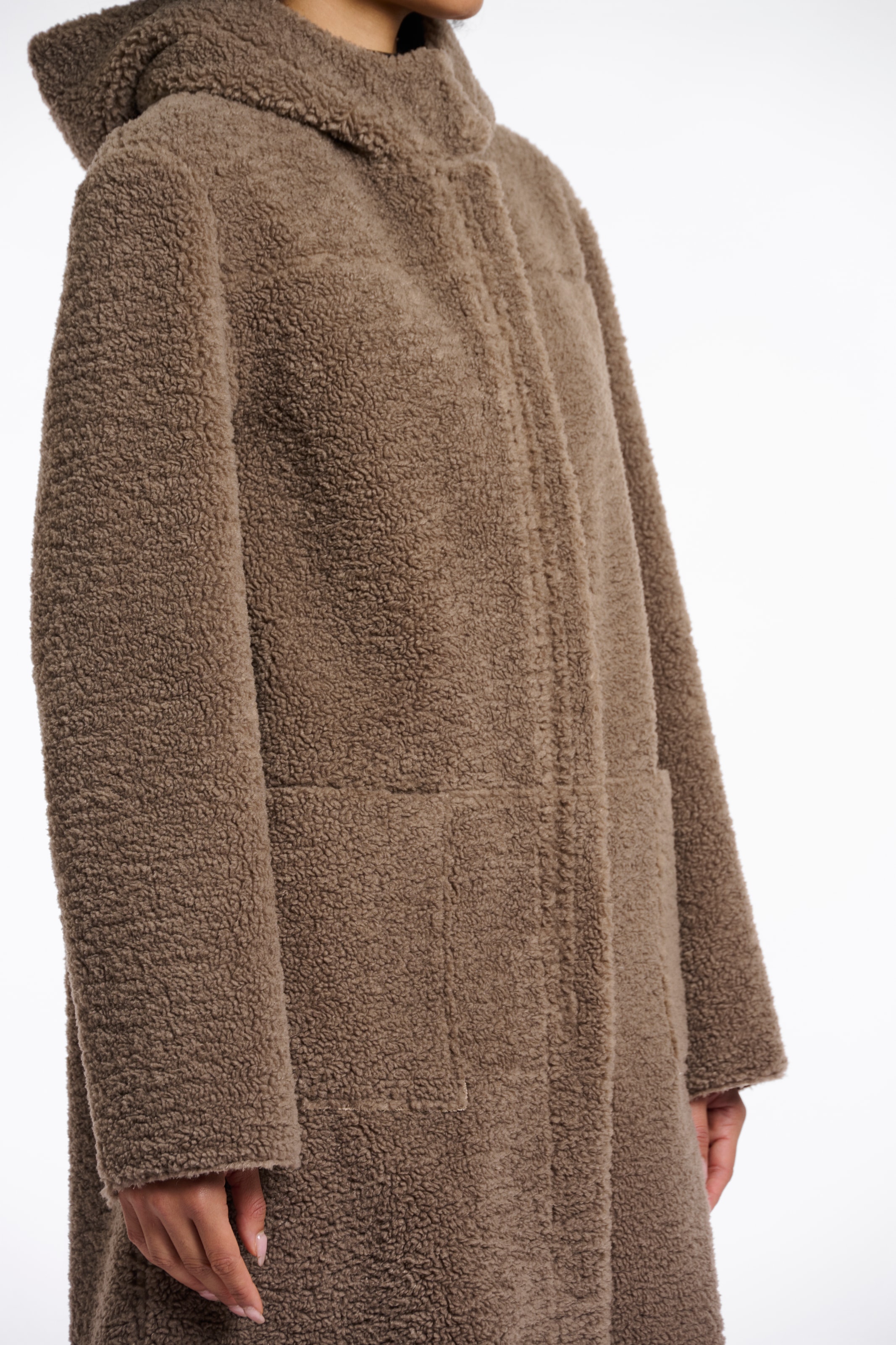Rino & Pelle Kurzmantel, mit Kunstleder-Details