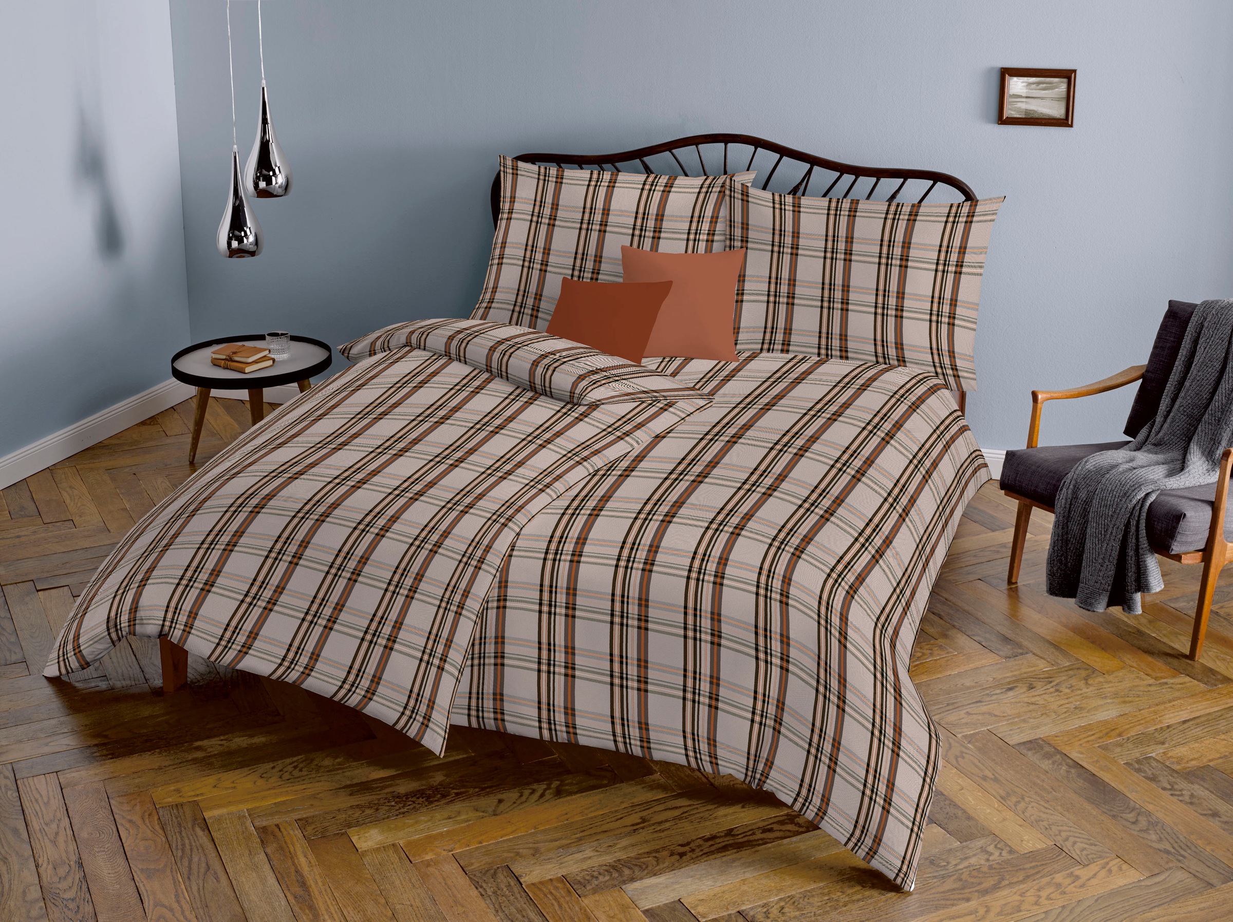 fleuresse Bettwäsche "Lech 4310" 2 Stk. Edelflanell, Baumwolle, in Gr. 135x200, 155x220, 200x200cm