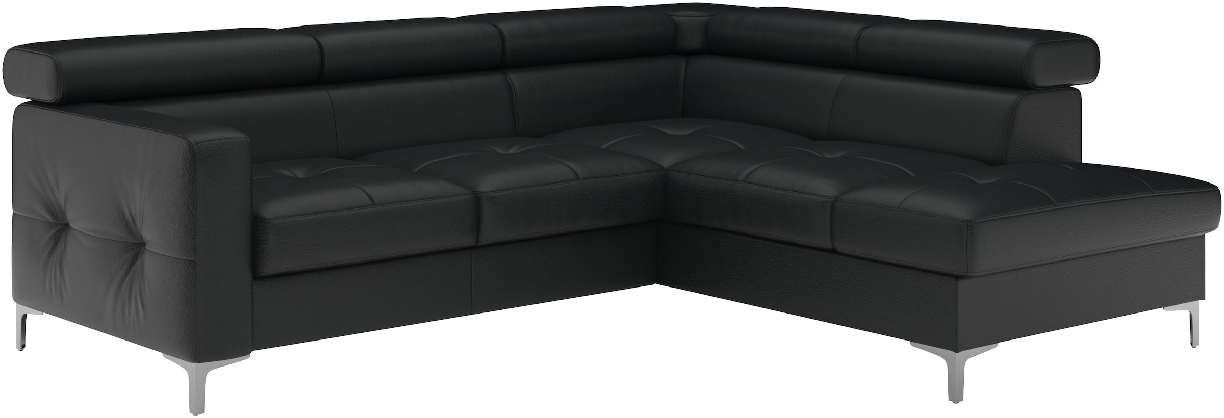COTTA Ecksofa »Sammy L-Form«, mit Kopfteilverstellung, wahlweise mit Bettfunktion & Bettkasten