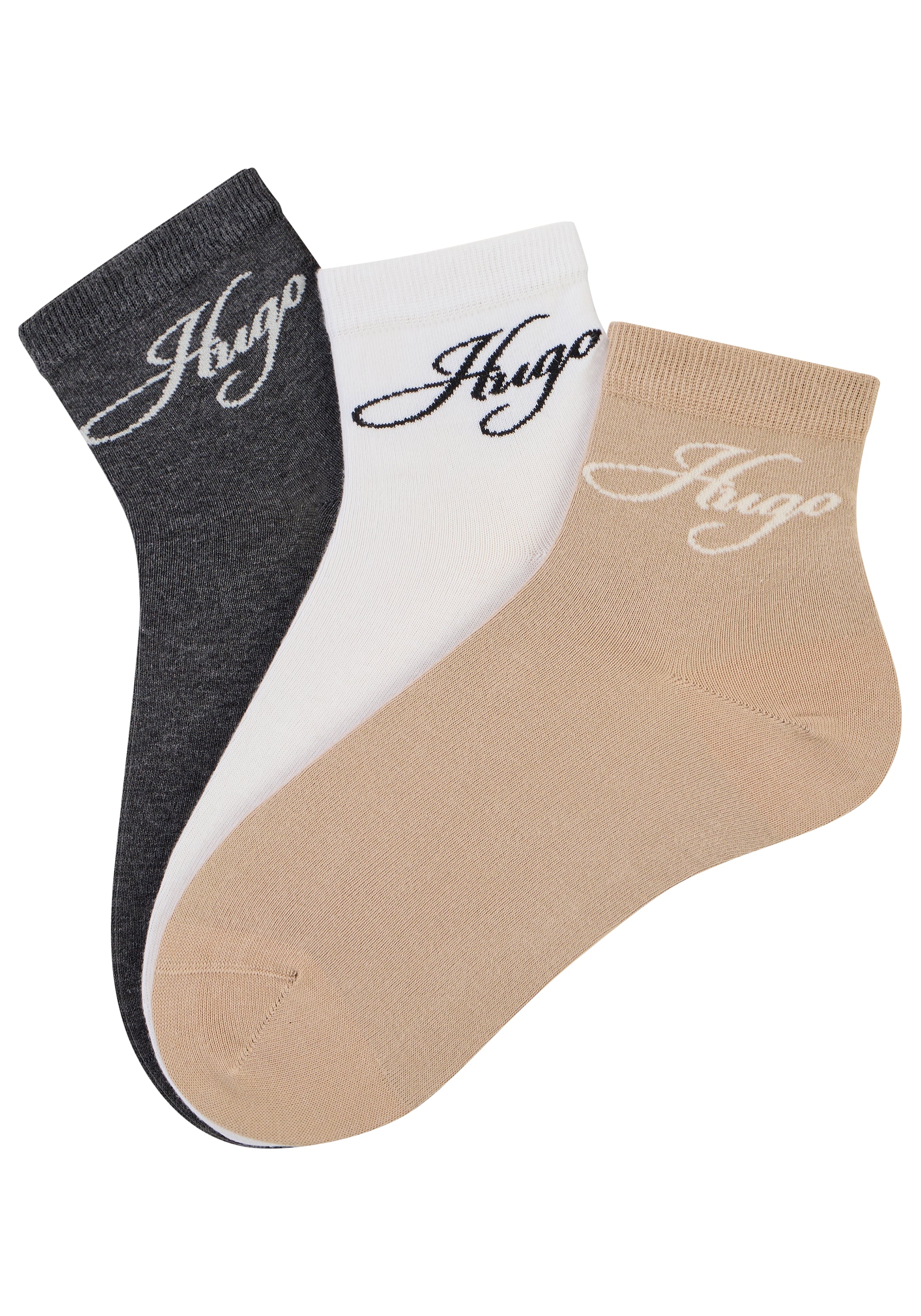 HUGO Underwear Chaussettes courtes 3 Couple tlg.