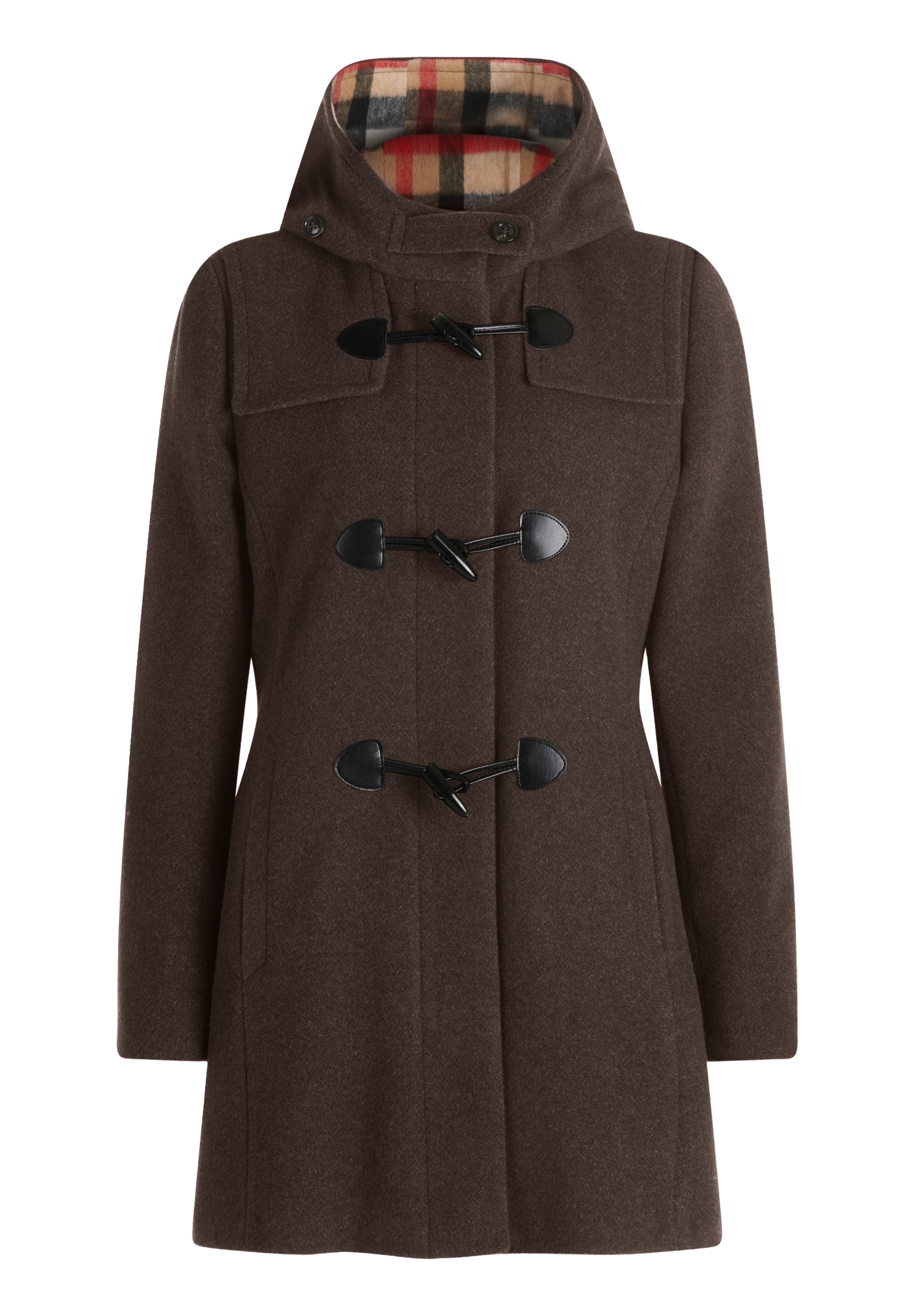 Gil Bret Dufflecoat duffle-coat avec capuche et doublure à carreaux