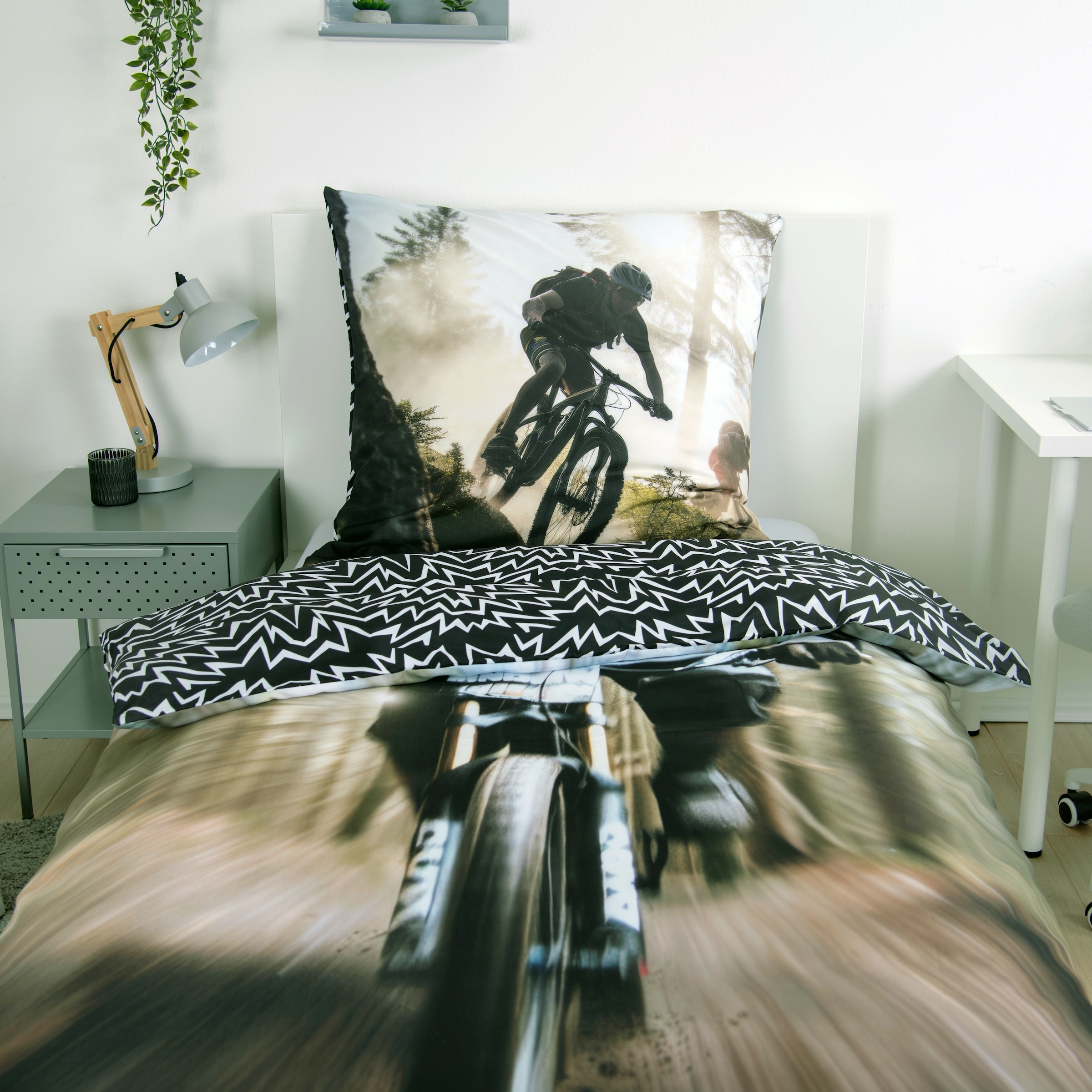 Herding Young Collection Linge de lit réversible »Young Collection Mountainbike« 2 cuis avec design motocross