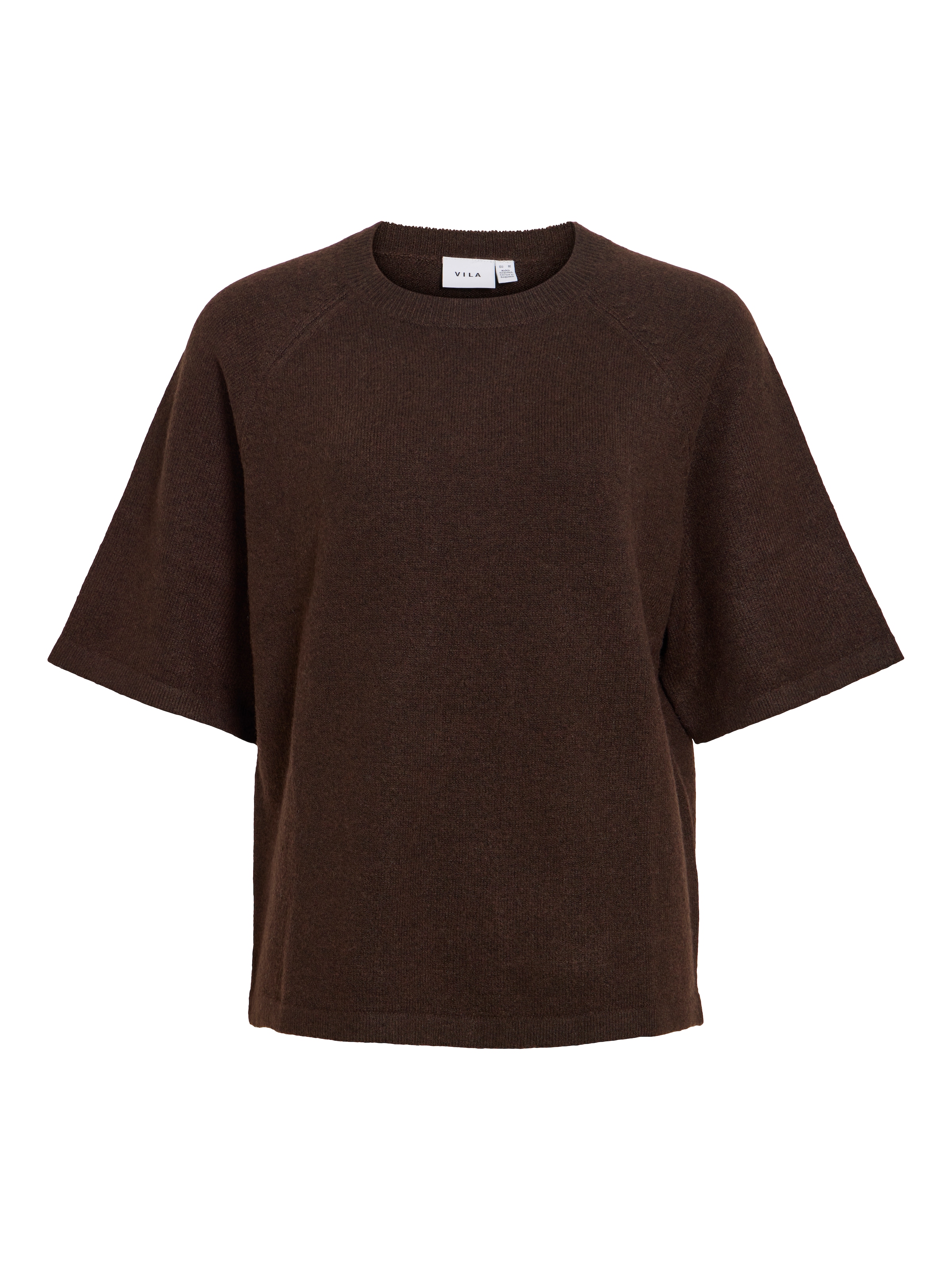 Vila Pull en tricot »VILIGA 2/4 O-NECK KNIT TOP - NOOS« mélange de matières, coupe décontractée