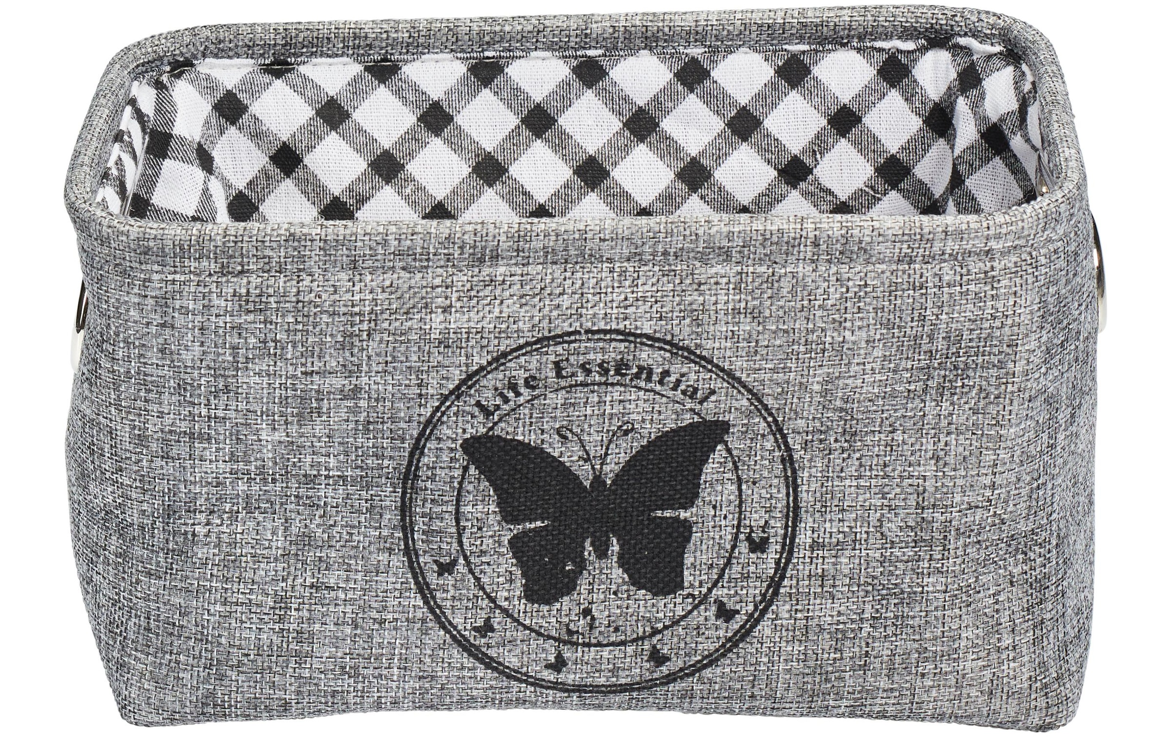 Image of diaqua Aufbewahrungskorb "Butterfly 28 x 19 x 16 cm, Grau"