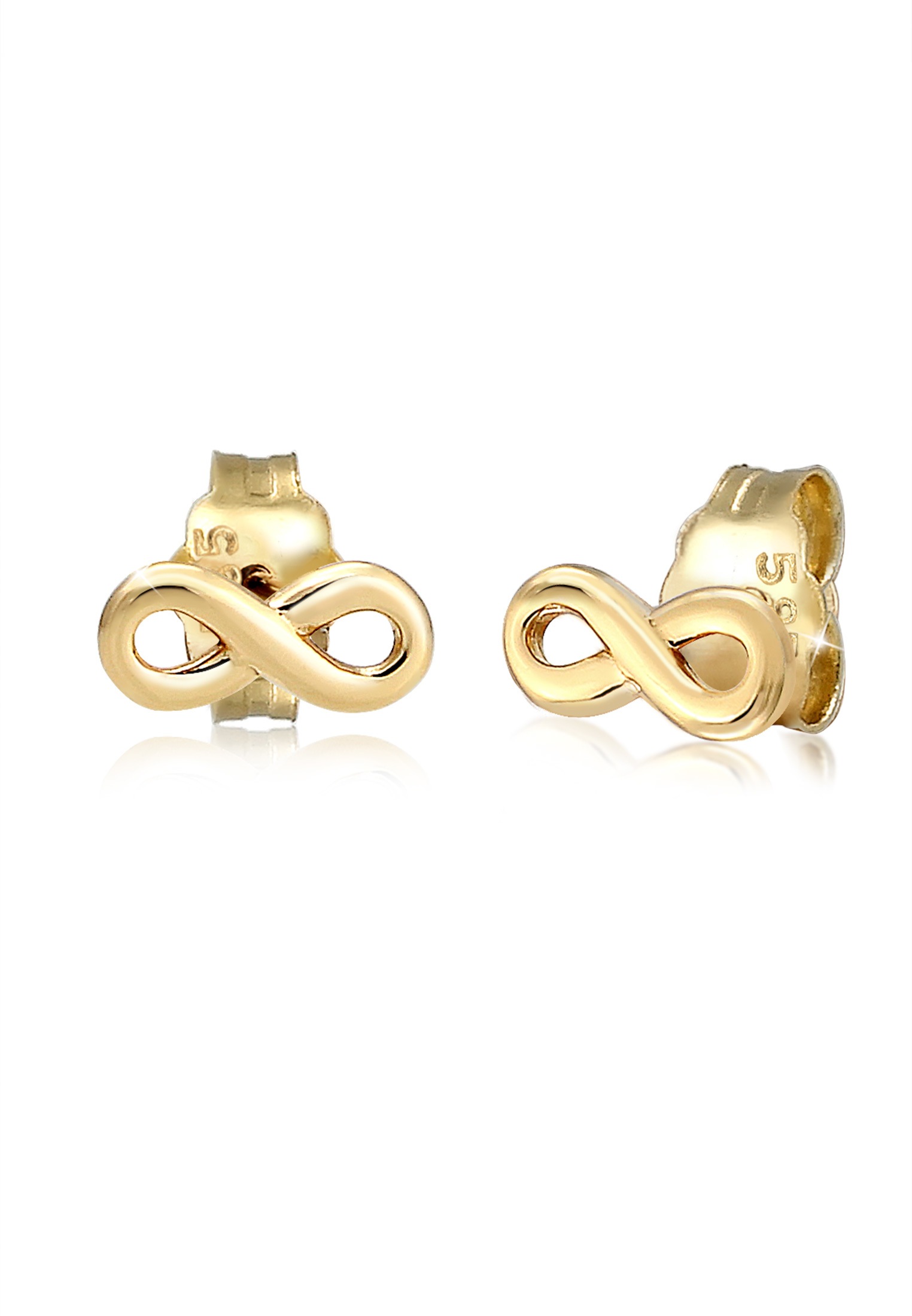 Image of Elli Premium Paar Ohrstecker »Stecker Infinity Symbol Unendlichkeit 585 Gelbgoldfarben« bei Ackermann Versand Schweiz