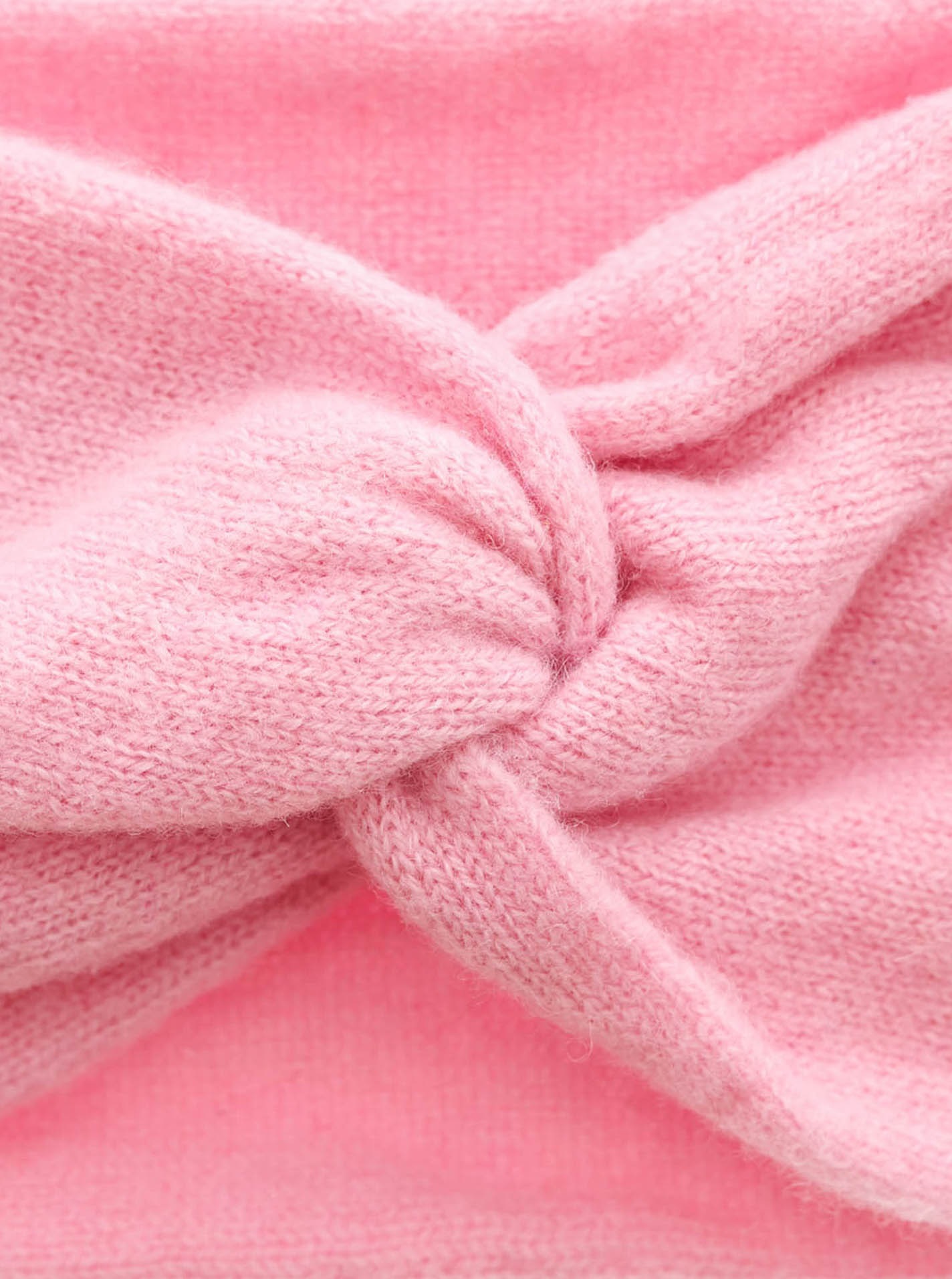 Zwillingsherz Serre-tête »"Classic"« Knoten vorn, Cashmere, Feinstrick