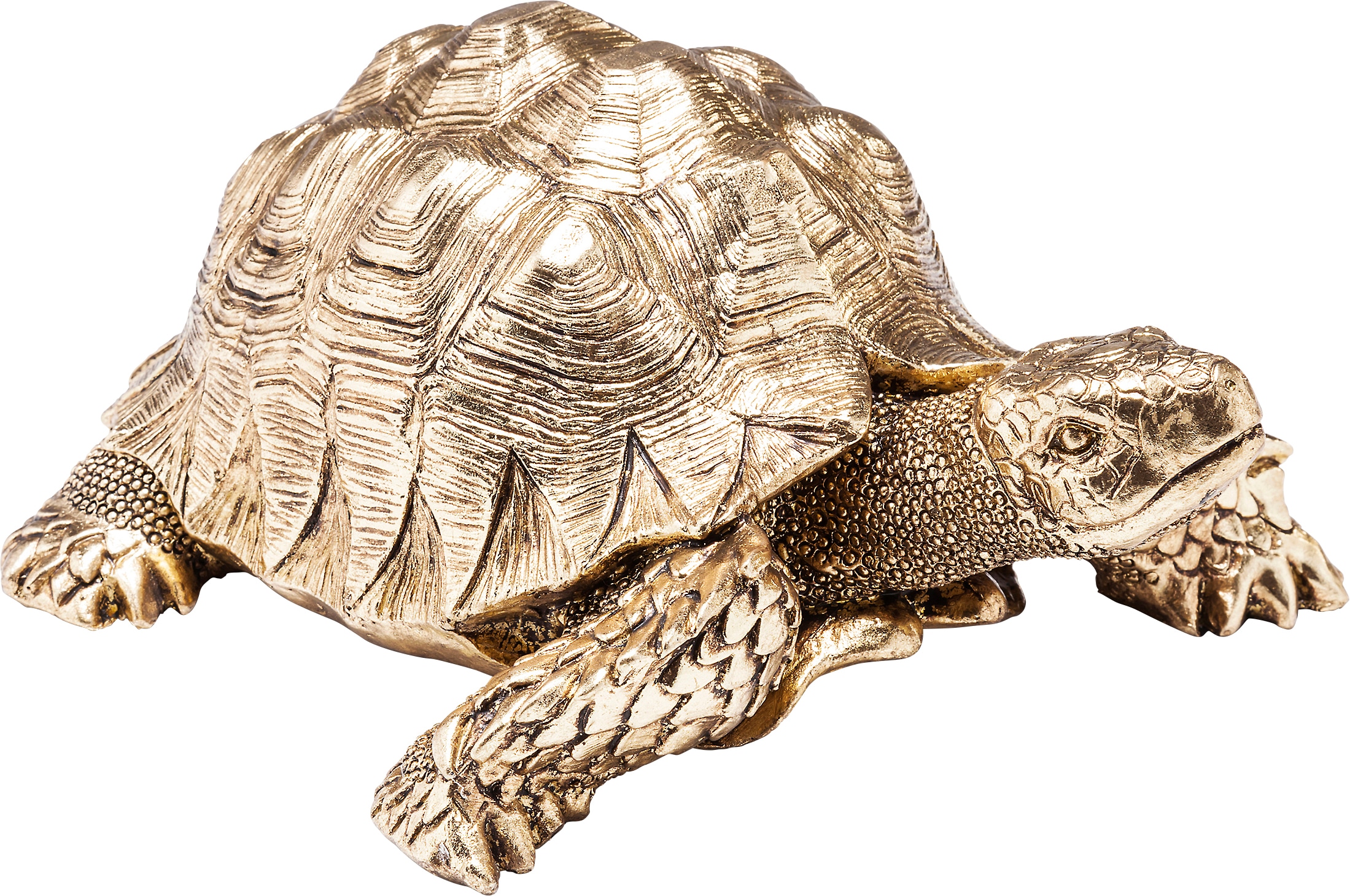 Kare Design Figurine de décoration »Deko Figur Turtle Gold Klein«