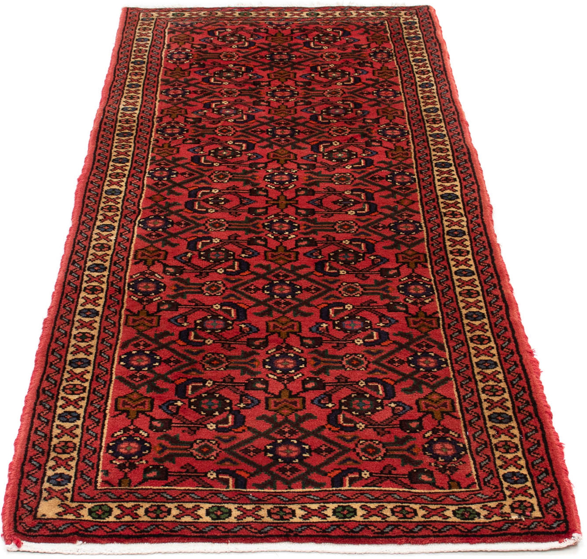 Image of morgenland Orientteppich »Perser - Nomadic - 196 x 80 cm - dunkelrot«, rechteckig, 10 mm Höhe, Wohnzimmer, Handgeknüpft, Einzelstück mit Zertifikat bei Ackermann Versand Schweiz