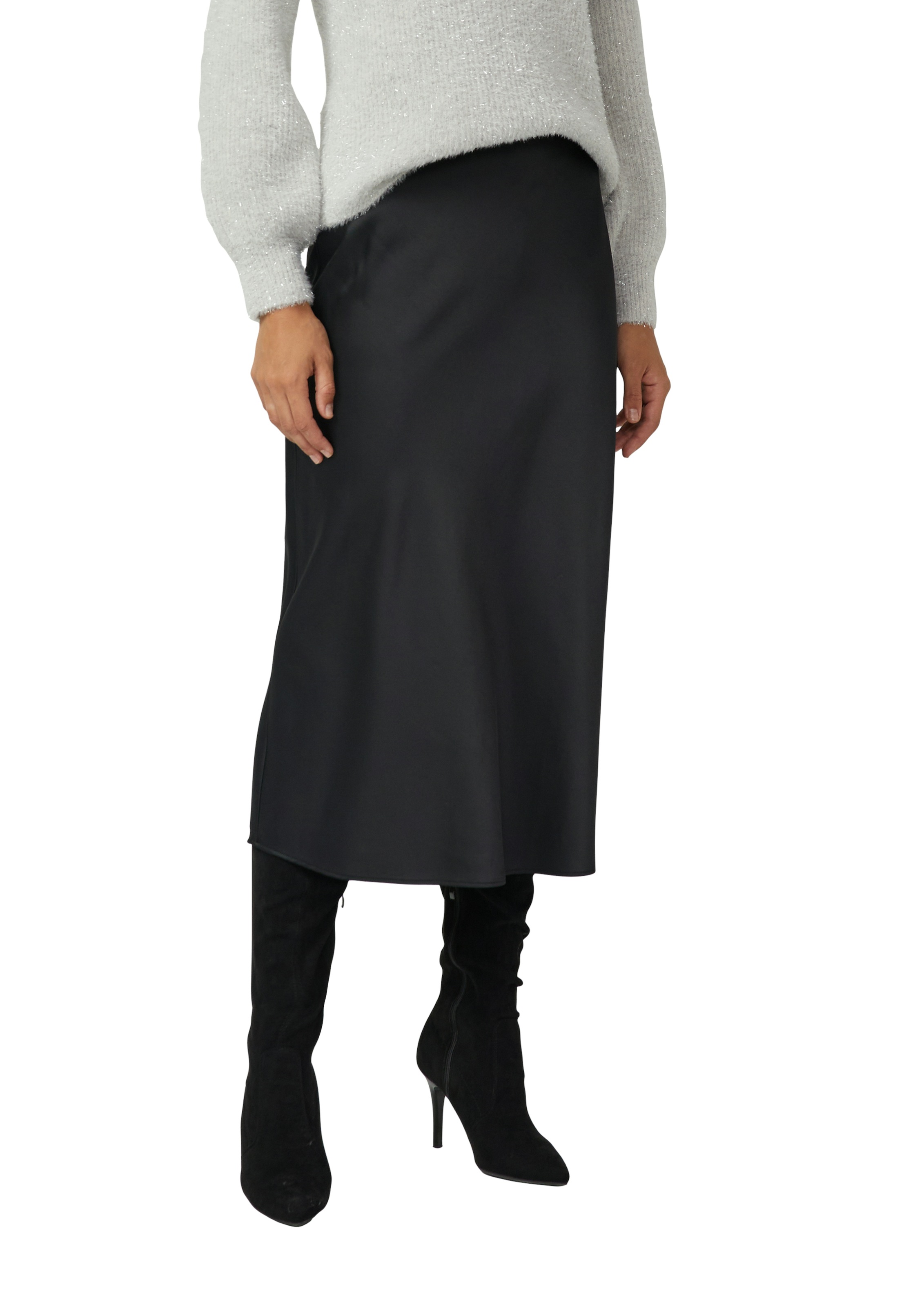 Image of s.Oliver BLACK LABEL Maxirock aus fliessendem Stoff