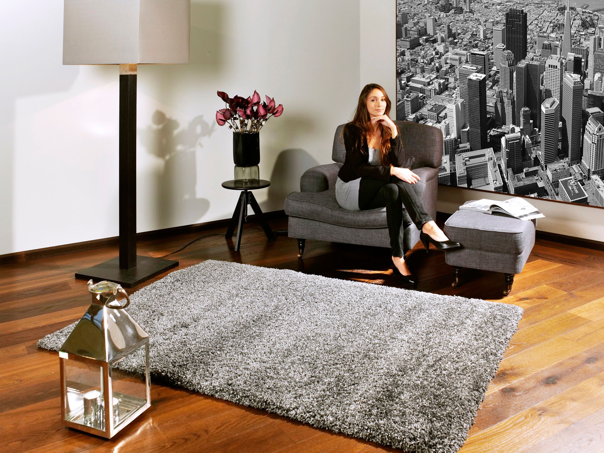 OCI DIE TEPPICHMARKE Hochflor-Teppich »Lobby Shaggy«, rechteckig, 52 mm Höhe, Wohnzimmer