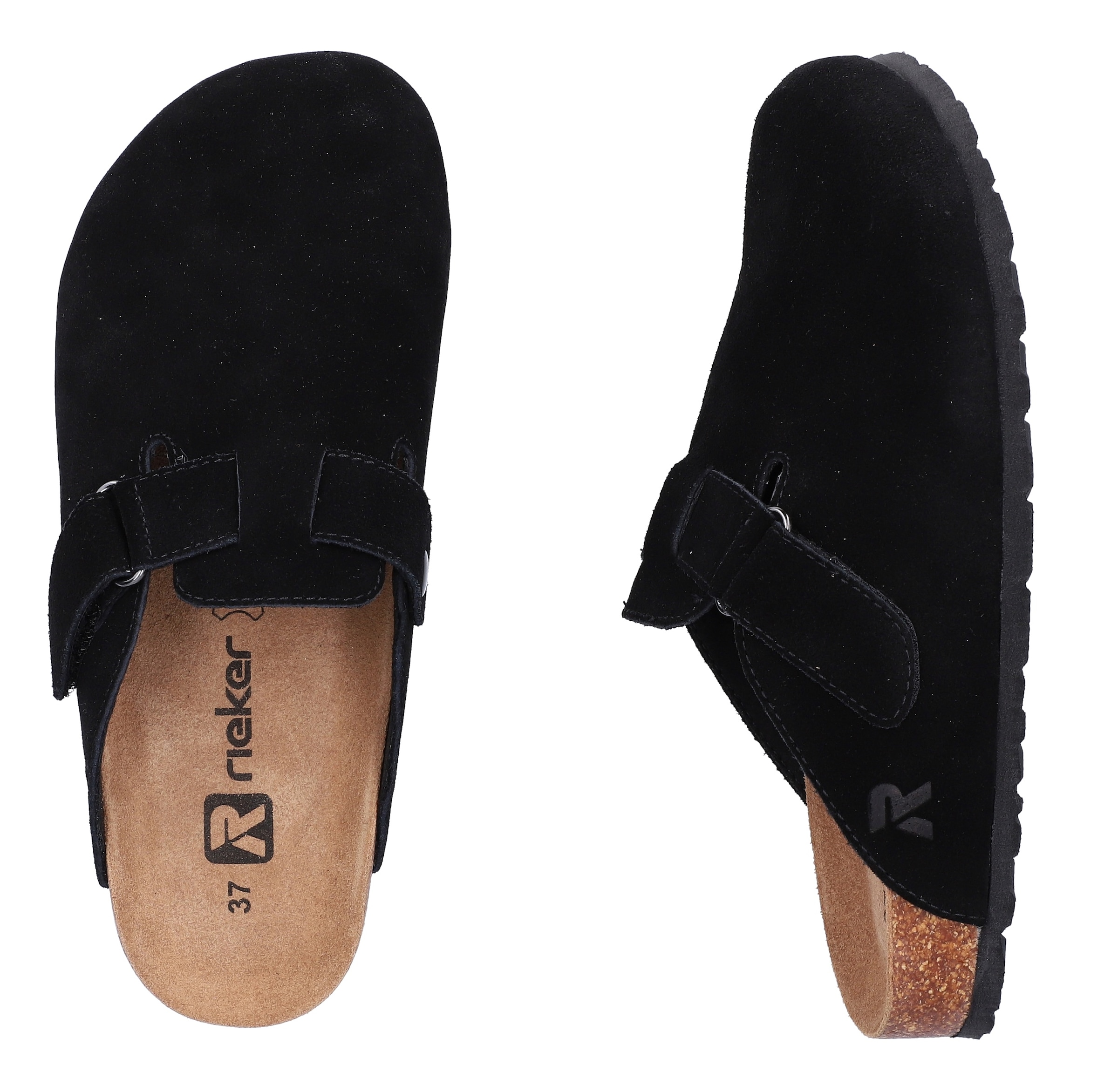 Rieker Sabot  mule, chausson, chaussure d'été avec bride velcro