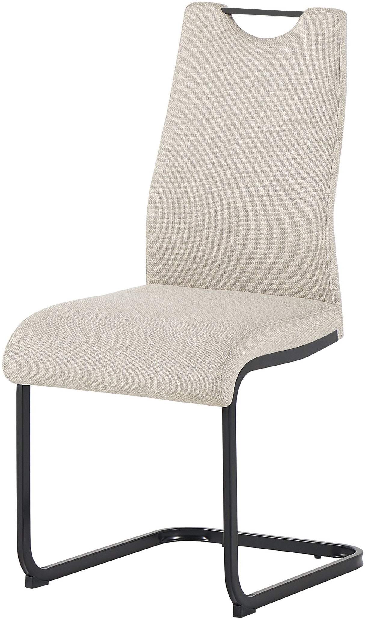 byLIVING Chaise cantilever »CAPRI« (Ensemble) 2 cuisWebstoff, bis 110 kg, Schaumstoff, Schwingstuhlgestell, mit Griff