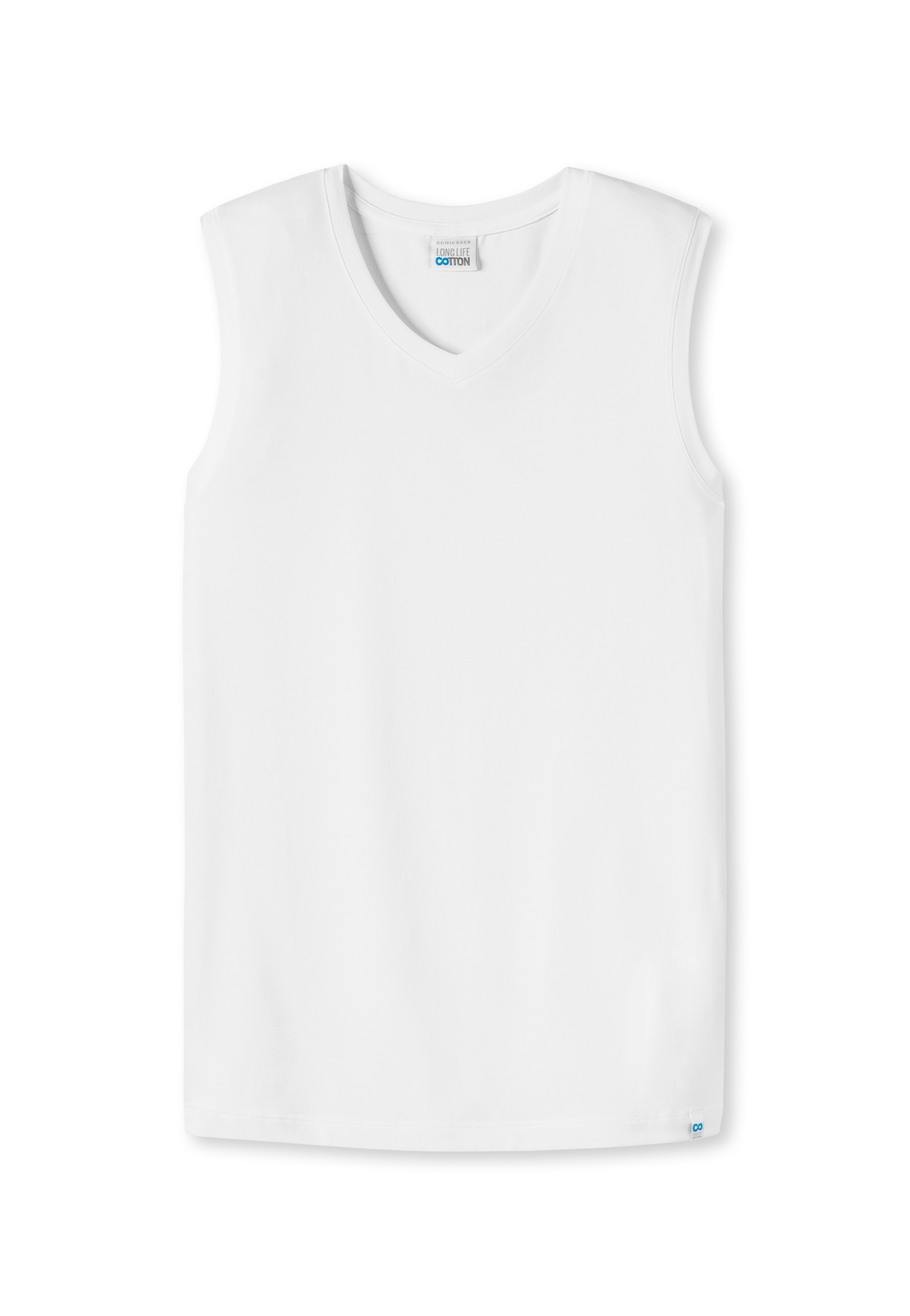 Schiesser Débardeur »Long Life Cotton« à col en V, mélange de coton