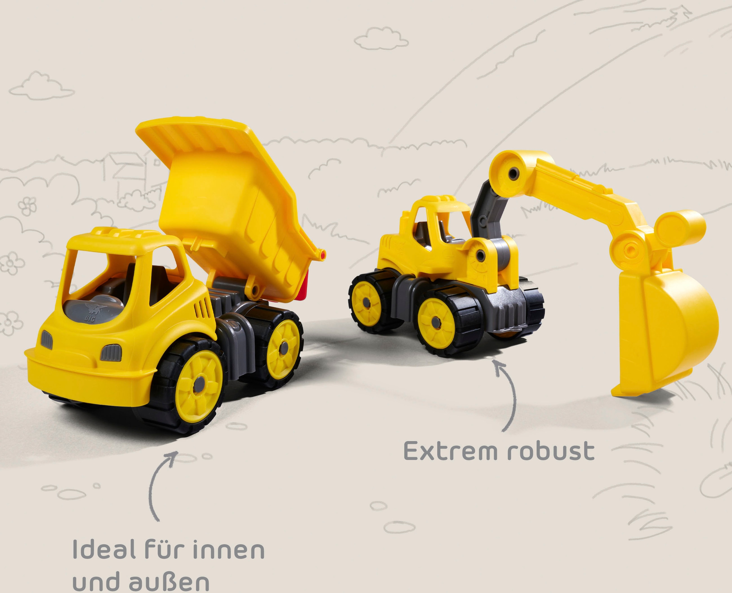 BIG Jouet de construction »Power-Worker Mini« Sandspielzeug, Made in Germany